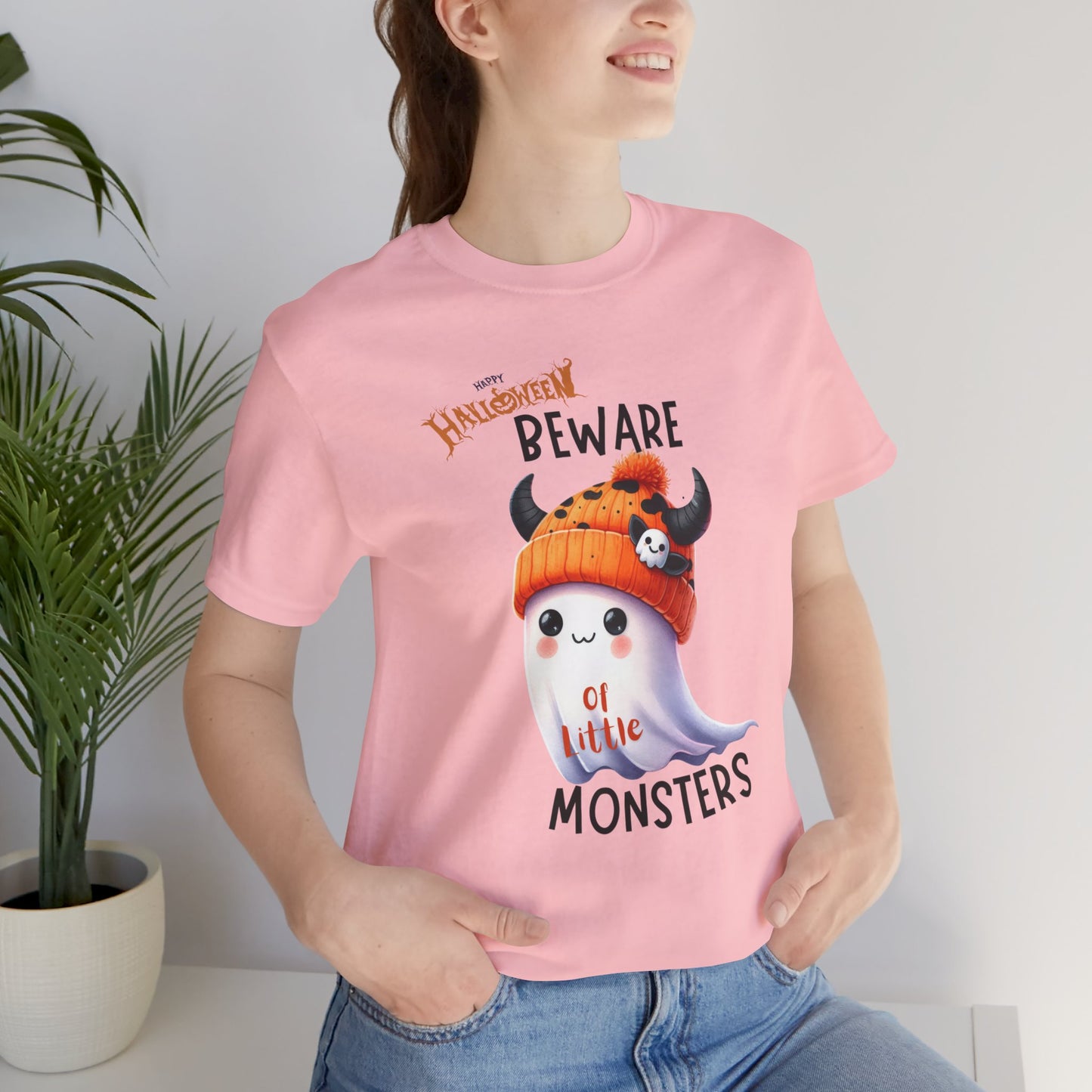 Beware Of Little Monsters T-shirt, Happy Halloween Skeleton T-shirt, Happy Halloween T-shirt, Trick Or Treat T-shirt, Halloween T-shirt, Cool Halloween T-shirt, Spooky T-shirt,