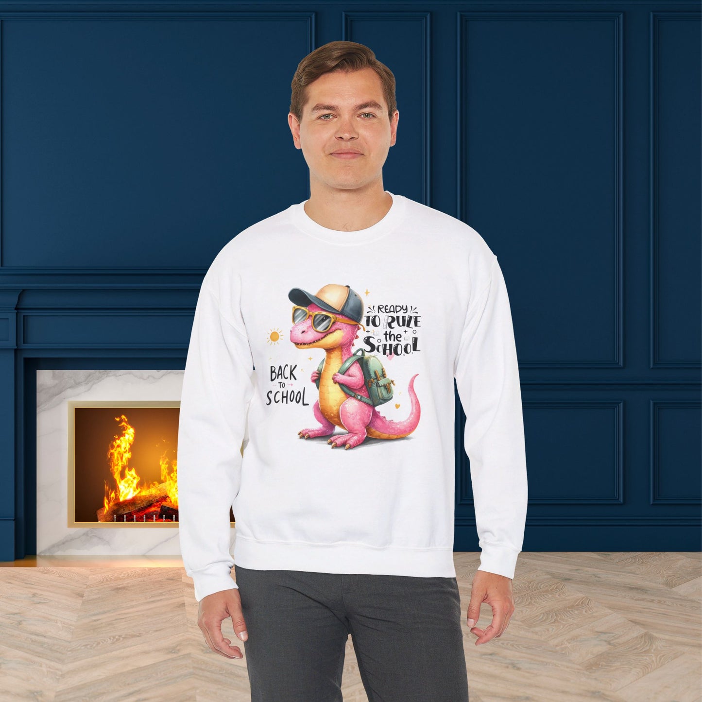 Back To school unisex heavy blend crewneck sweatshirt, We Love Teachers Sweatshirt,Teacher Back To school Sweatshirt. First Day Vibes Sweatshirt.