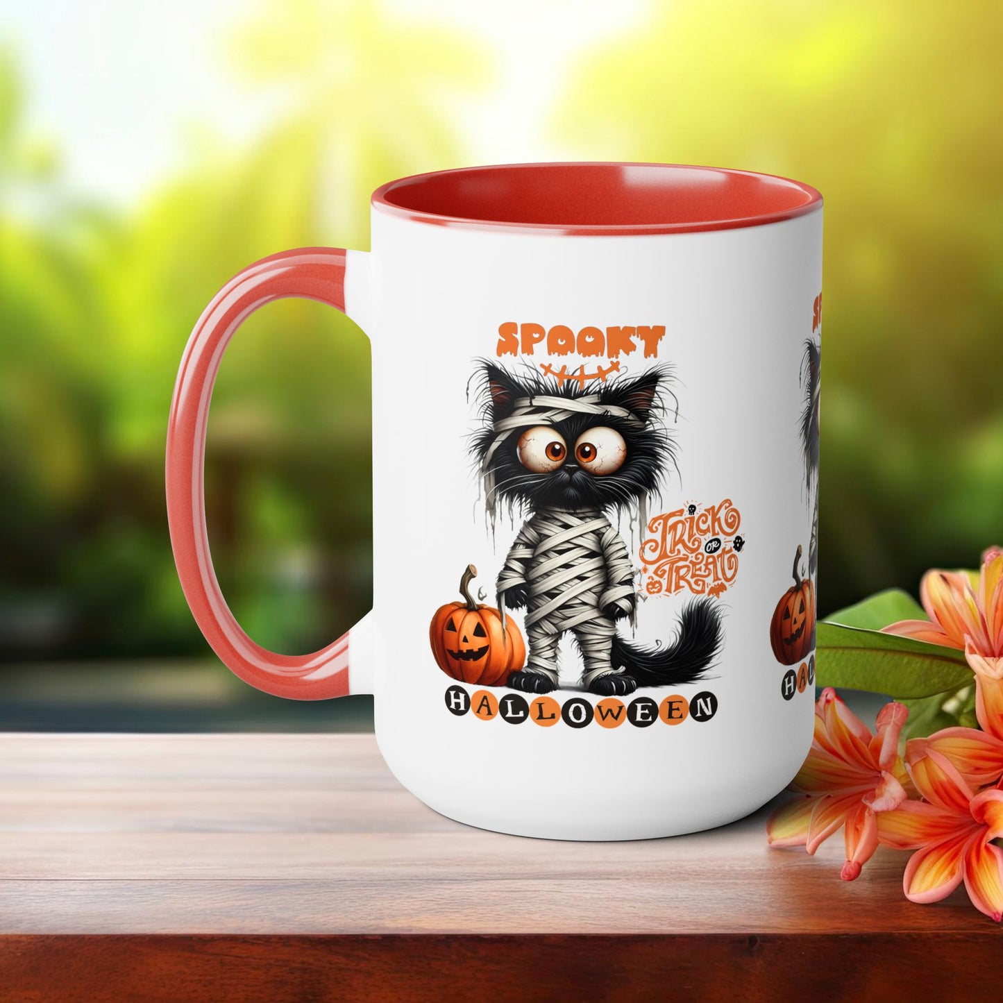 Spooky Halloween Coffee Mug, Let's Go Halloween Coffee Mug, Trick or Treat Halloween Coffee Mug, Cute Ghost Coffee Mug, Spooky Season Halloween Coffee Mug.