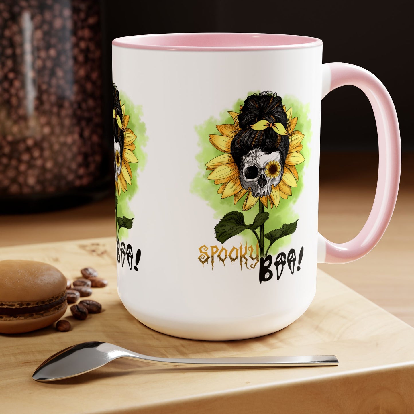 Spooky Boo Halloween Coffee Mug, Let's Go Halloween Coffee Mug, Trick or Treat Halloween Coffee Mug, Cute Ghost Coffee Mug, Spooky Season Halloween Coffee Mug.