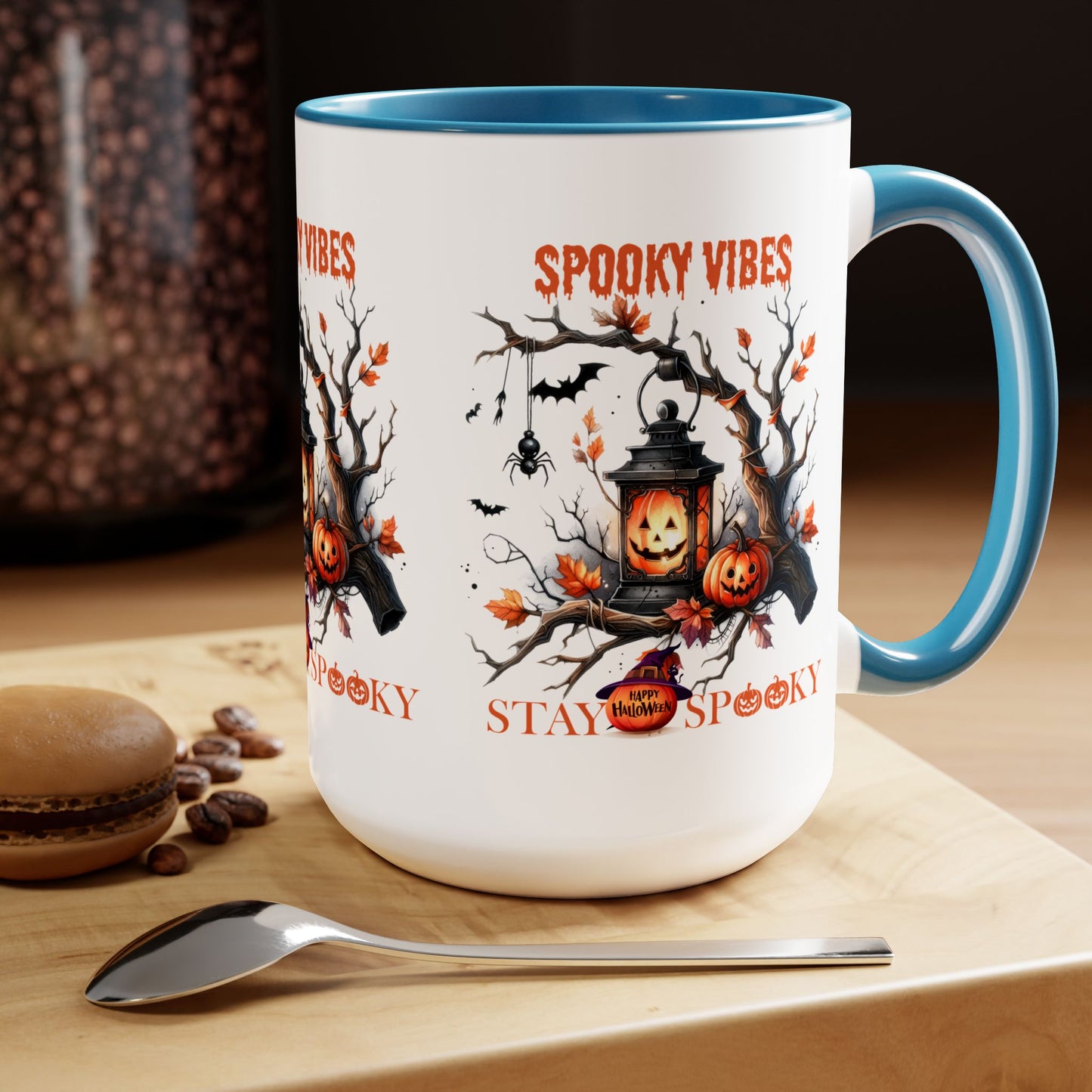 Spooky Vibes Halloween Coffee Mug, Stay Spooky Halloween Coffee Mug, Trick or Treat Halloween Coffee Mug, Cute Skeleton Coffee Mug, Spooky Season Halloween Coffee Mug.