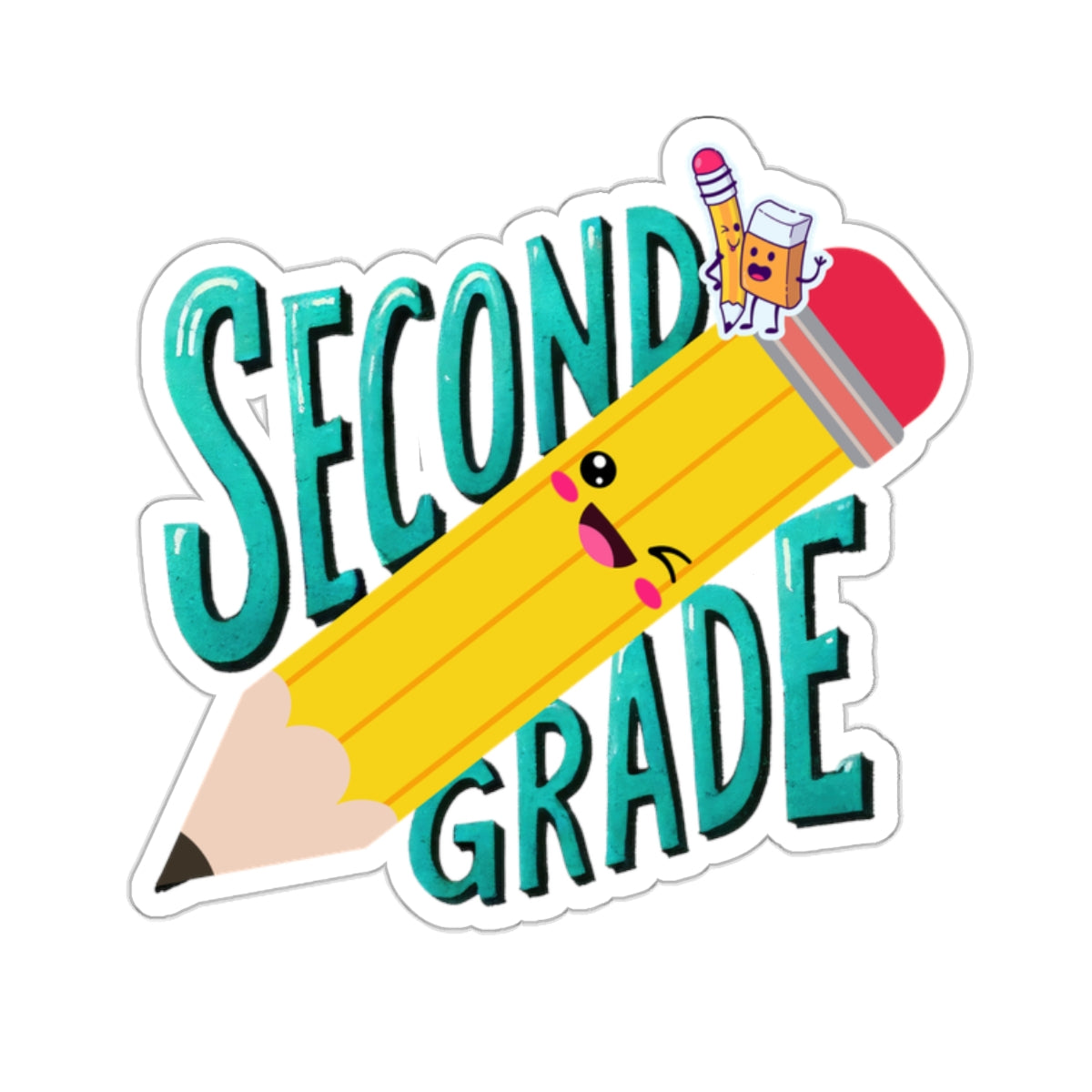 Back To School Kiss-Cut Stickers, First Grade Squad Kiss-Cut Stickers, Gift for First graders, Ready for School, Back to Learning.