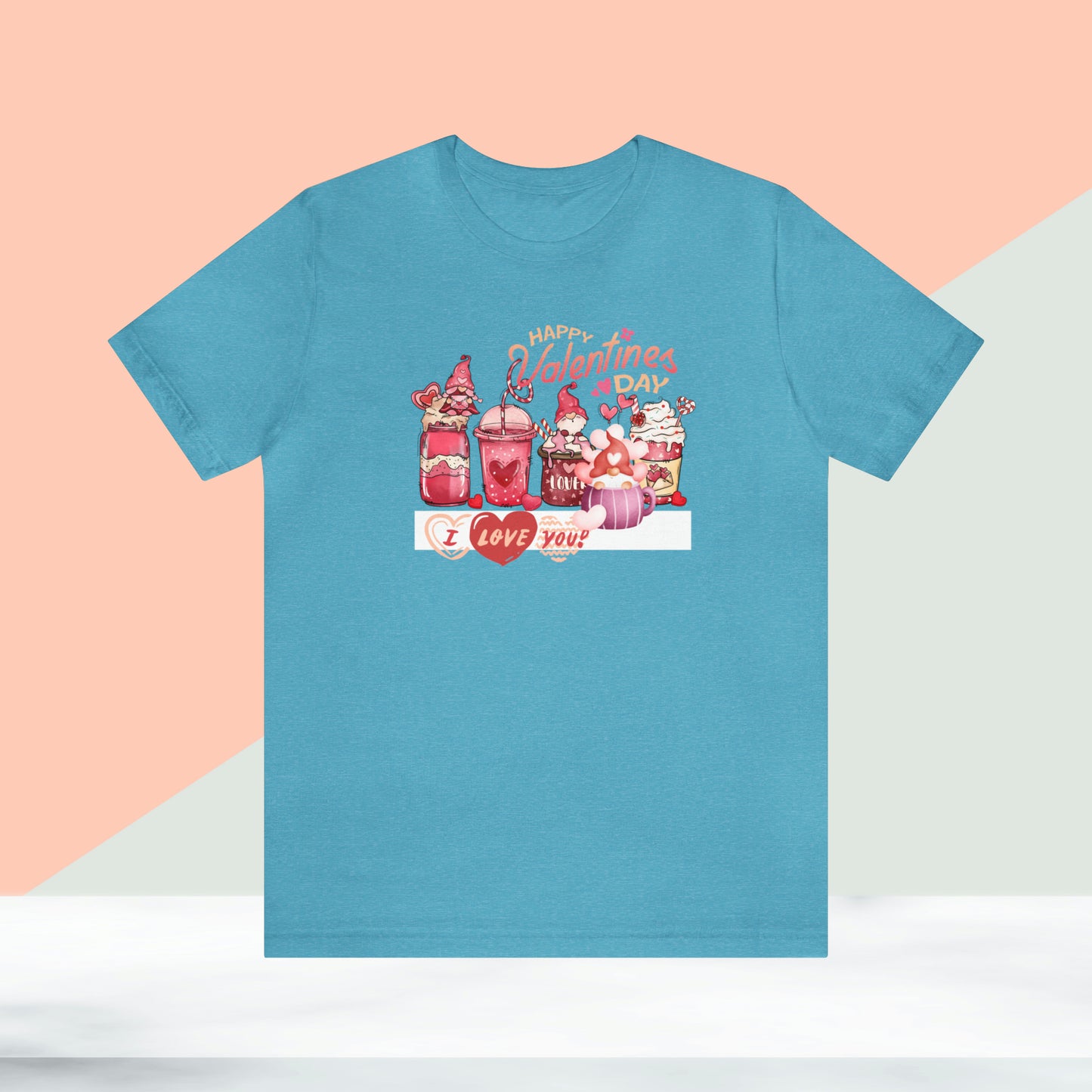 Happy valentines day Unisex Jersey Short Sleeve Tee