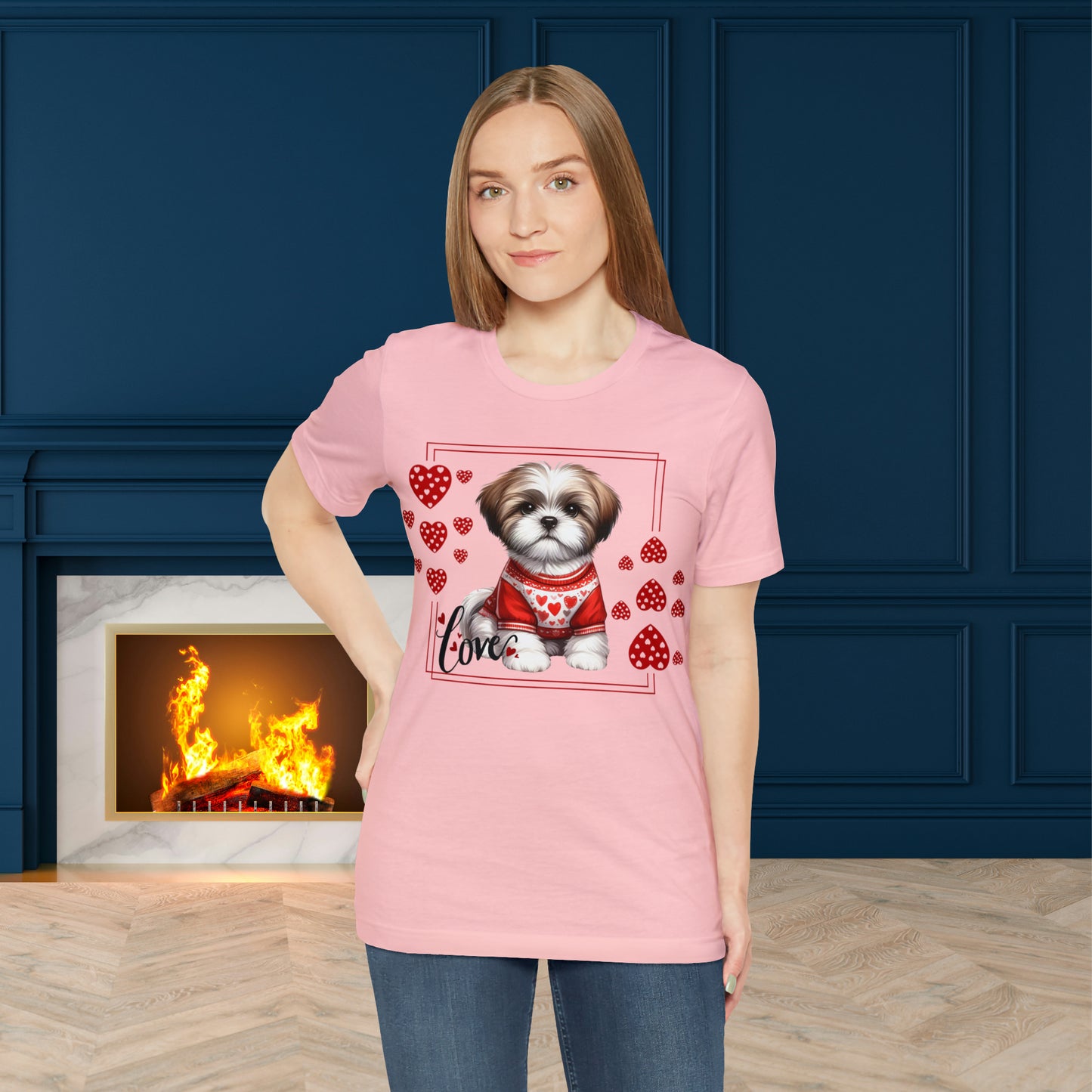 Happy valentines day Unisex Jersey Short Sleeve Tee