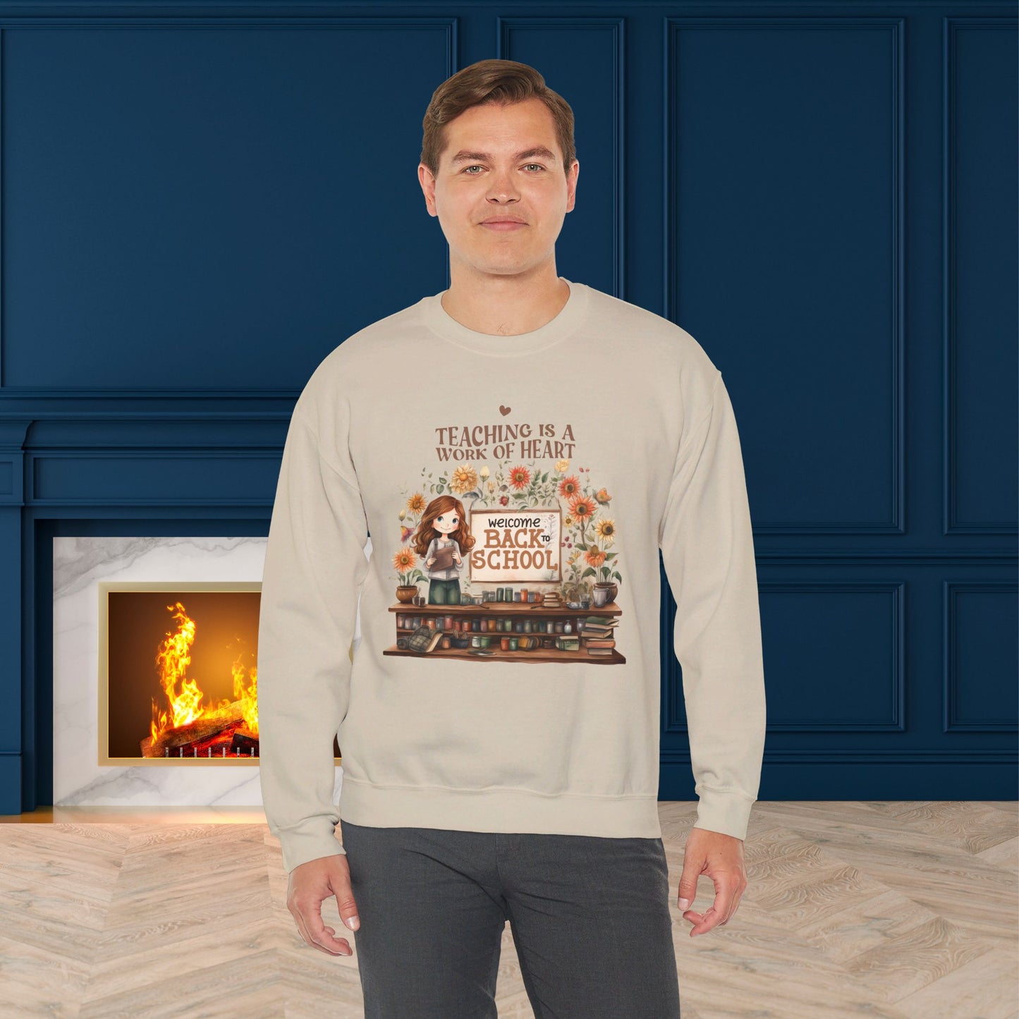 We Love Teachers Sweatshirt, Back To school unisex heavy blend crewneck sweatshirt, Teacher Back To school Sweatshirt. First Day Vibes Sweatshirt.