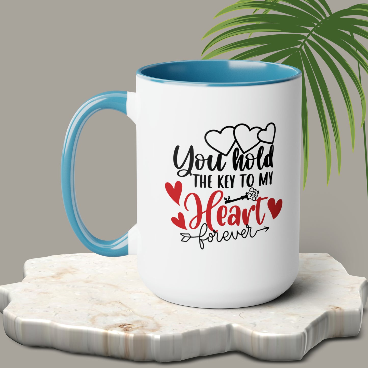 Happy valentines day Two-Tone Coffee Mugs, 15oz