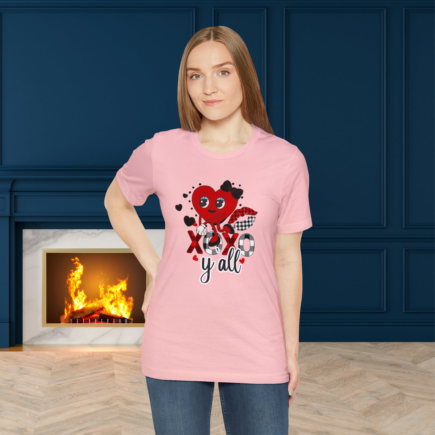 Happy valentines day Unisex Jersey Short Sleeve Tee
