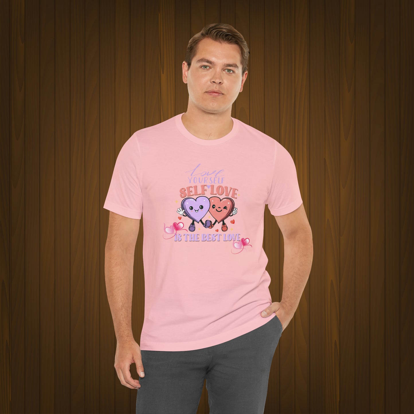 Happy valentines day Unisex Jersey Short Sleeve Tee