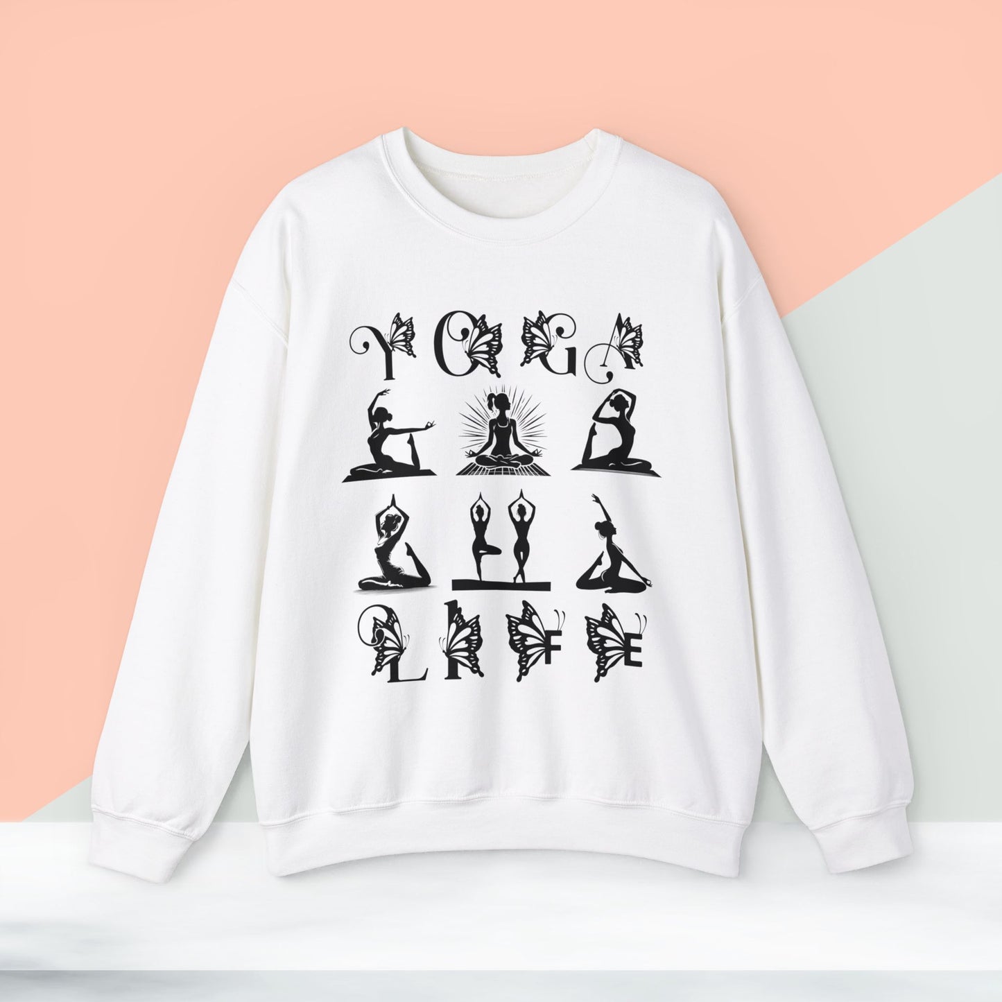 Yoga unisex heavy blend crewneck sweatshirt,Yoga workout Sweatshirt,Yoga lovers Sweatshirt, Yoga Instructor Gift, Gym Sweatshirt, Gift For Yoga lovers, Gift For Yogi.