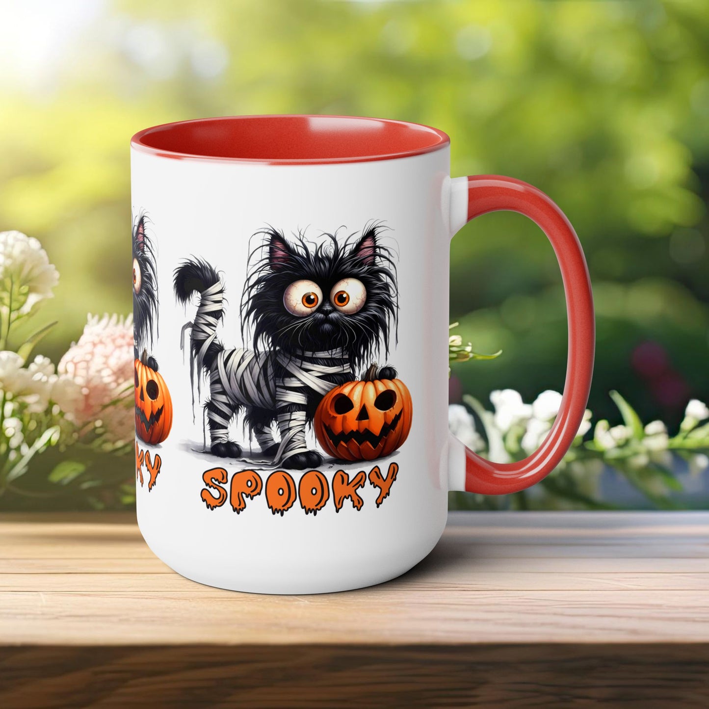 Spooky Happy Halloween Coffee Mug, Let's Go Halloween Coffee Mug, Trick or Treat Halloween Coffee Mug, Cute Ghost Coffee Mug, Spooky Season Halloween Coffee Mug.
