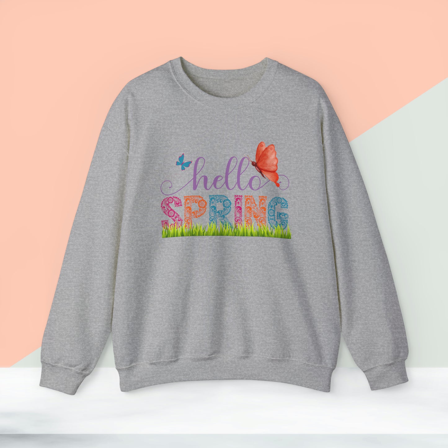 Hello Spring Unisex Crewneck Sweatshirt