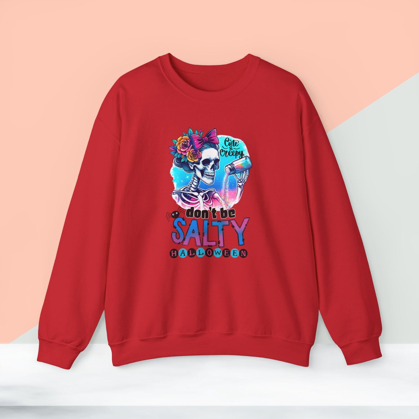 Don't Be salty Halloween Sweatshirt, Happy Halloween Sweatshirt - Unisex Heavy Blend Crewneck, Halloween Sweatshirt, Cute Spooky Ghost sweatshirt.