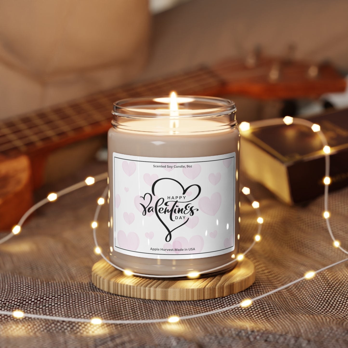 Happy valentines day Scented Soy Candle, 9oz