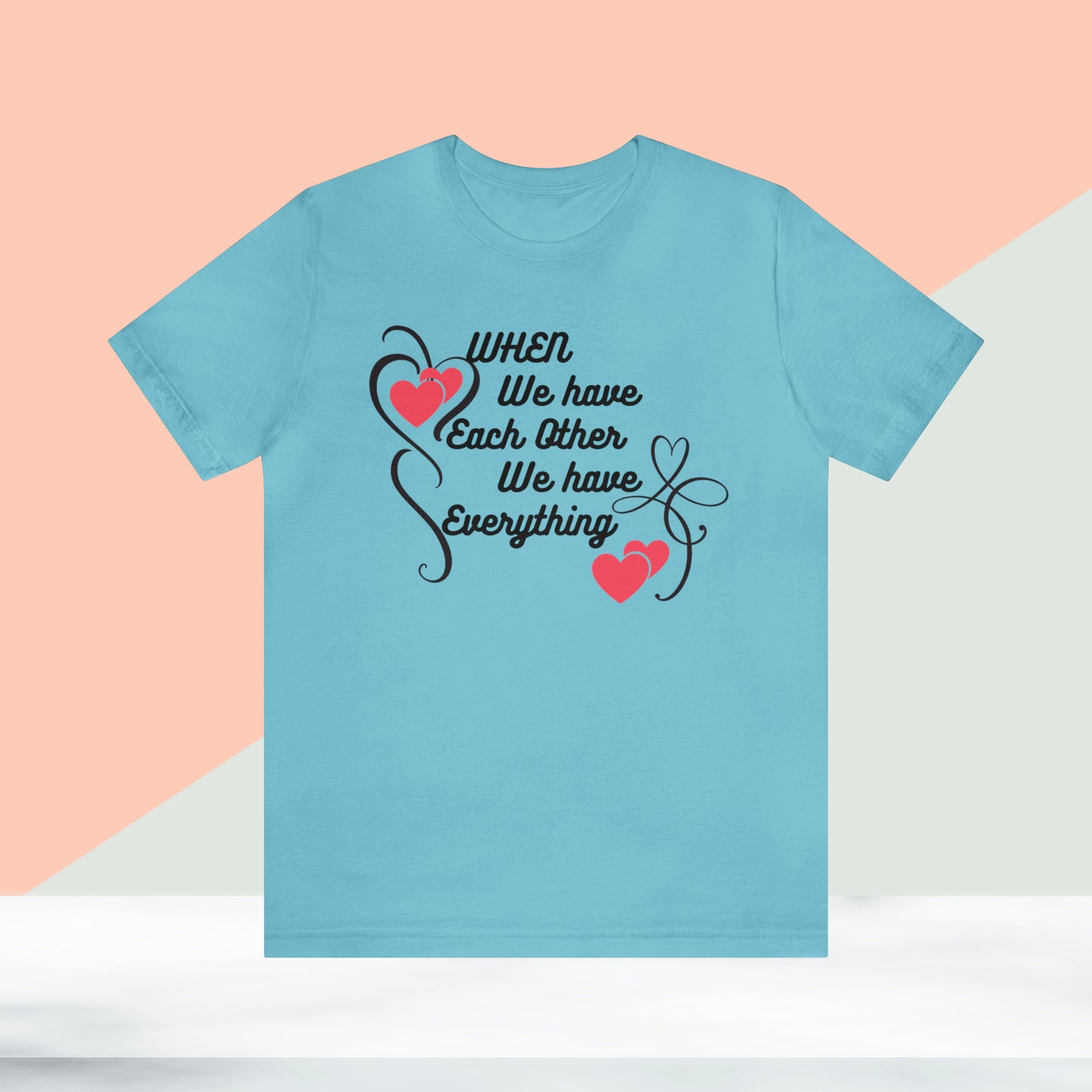 Happy valentines day Unisex Jersey Short Sleeve Tee