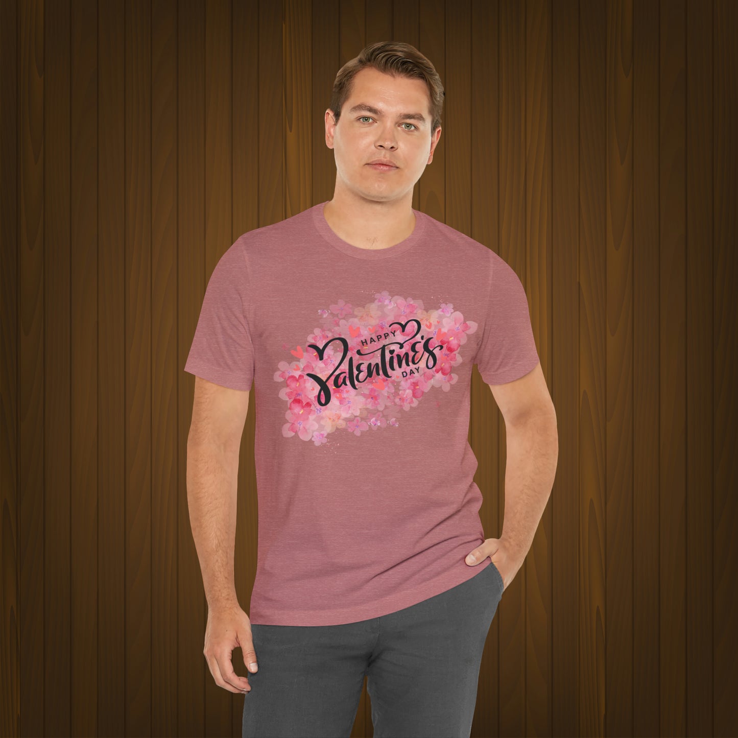 Happy valentines day Unisex Jersey Short Sleeve Tee