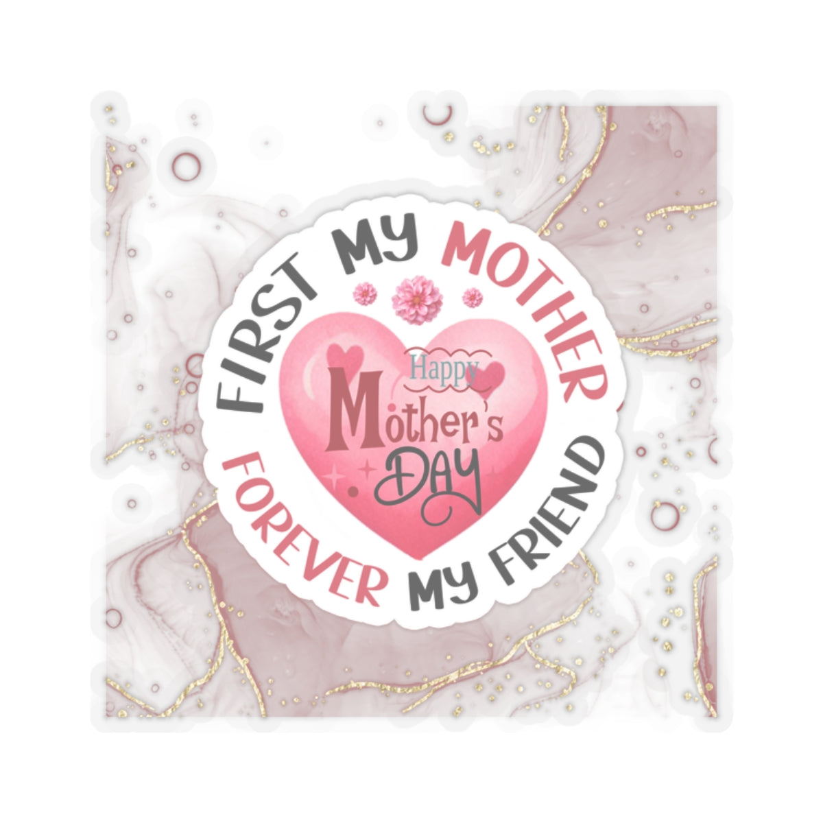 Happy Mother's Day Kiss-Cut Stickers
