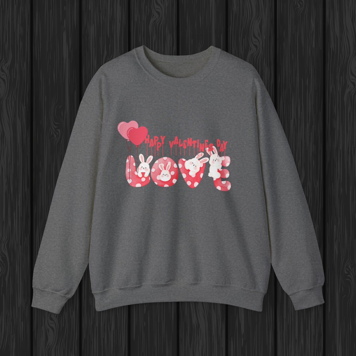 Happy valentines day Unisex Heavy Blend™ Crewneck Sweatshirt