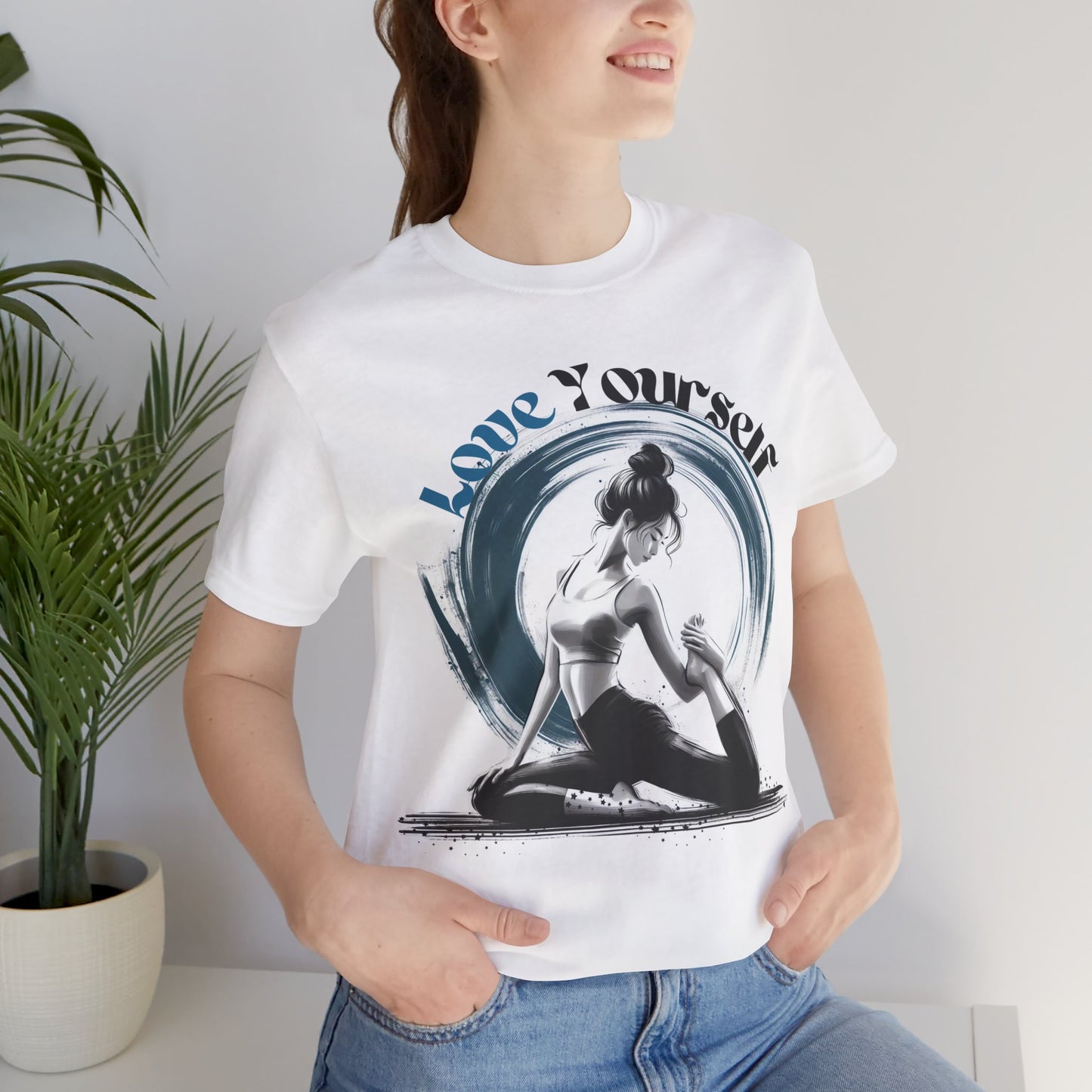 Love Yourself Yoga T-Shirt, Cute Yoga workout Shirt, Yoga lovers T-shirt, Yoga Instructor Gift, Gym shirt, Gift For Yoga lover, Gift For Yogi.