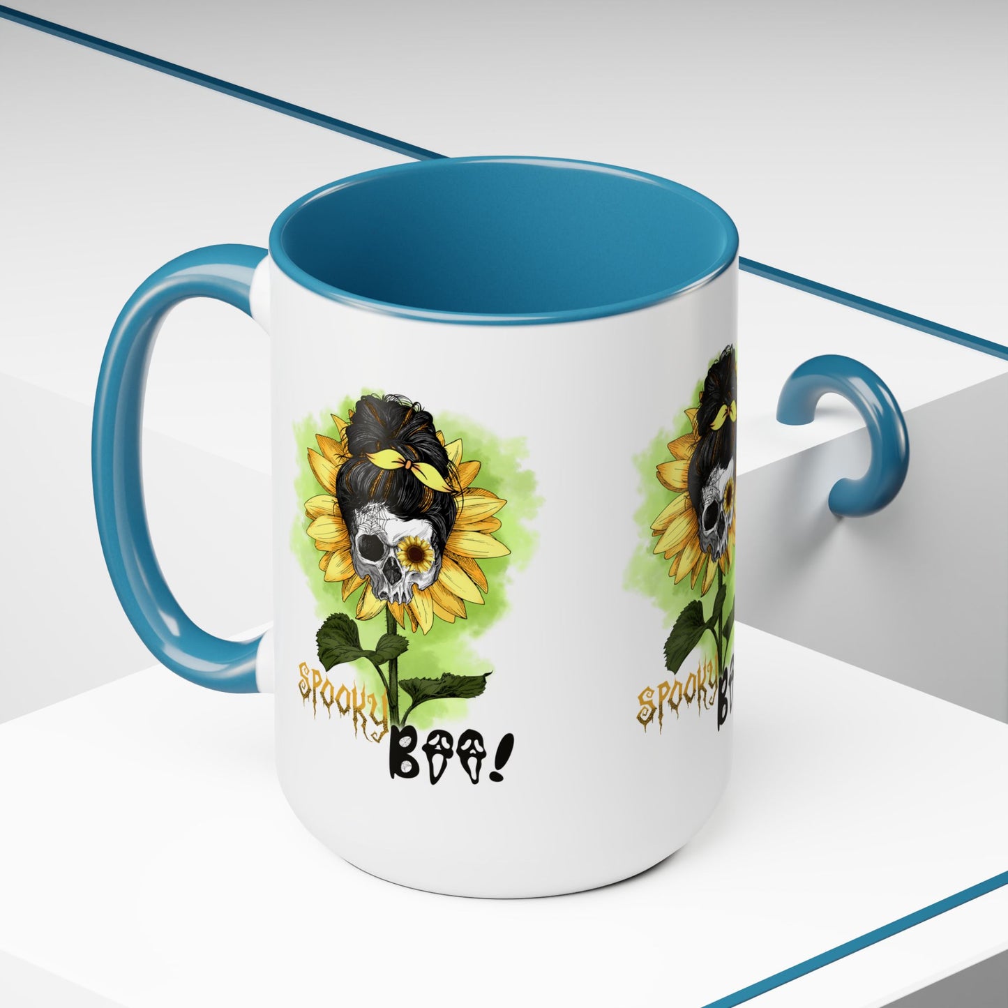 Spooky Boo Halloween Coffee Mug, Let's Go Halloween Coffee Mug, Trick or Treat Halloween Coffee Mug, Cute Ghost Coffee Mug, Spooky Season Halloween Coffee Mug.