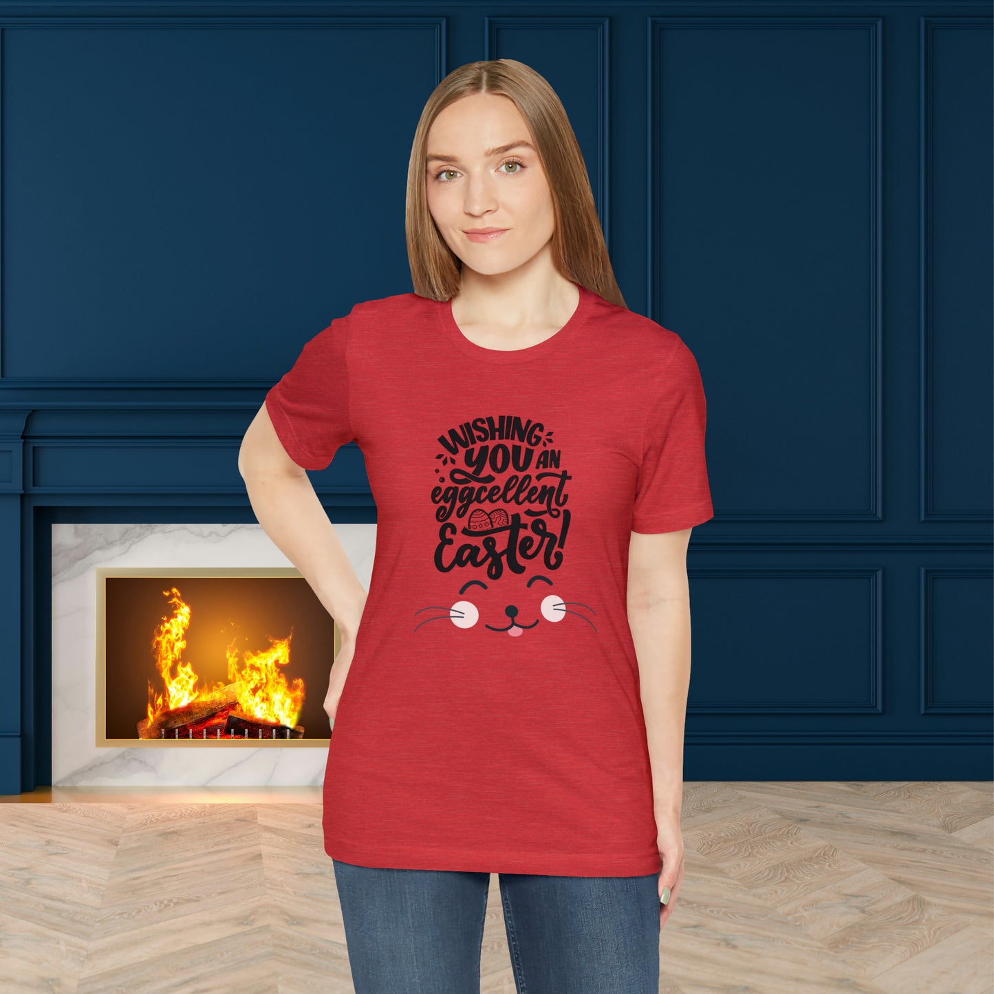 Happy Easter Unisex Jersey Short Sleeve Tee