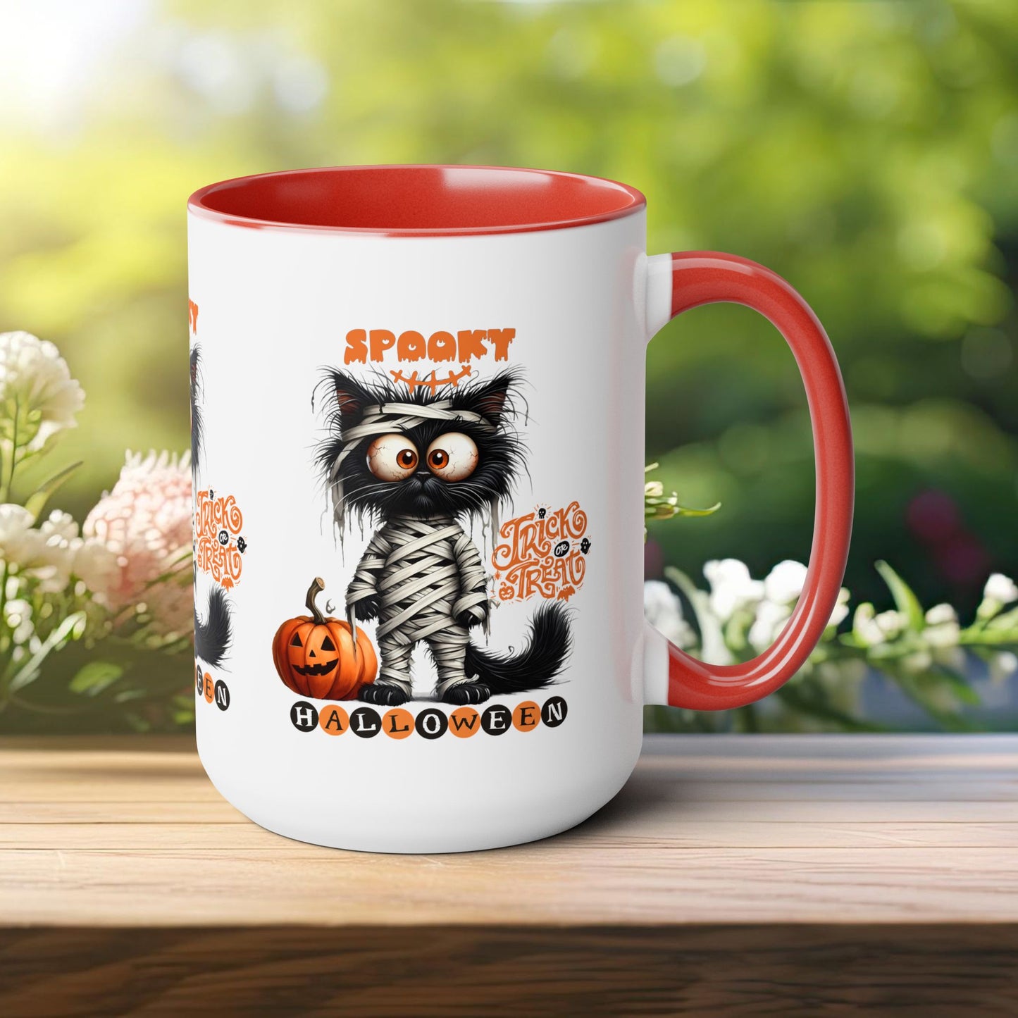 Spooky Halloween Coffee Mug, Let's Go Halloween Coffee Mug, Trick or Treat Halloween Coffee Mug, Cute Ghost Coffee Mug, Spooky Season Halloween Coffee Mug.