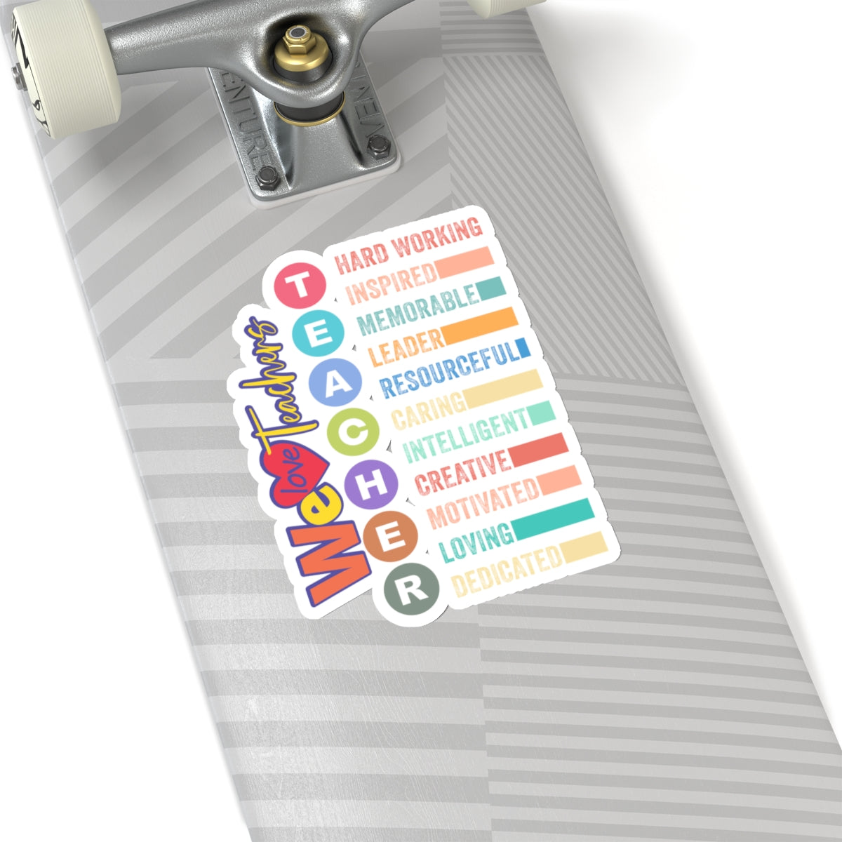 We Love Teachers Back To School Kiss-Cut Stickers, First Grade Squad Kiss-Cut Stickers, Gift for First graders, Ready for School, Back to Learning.