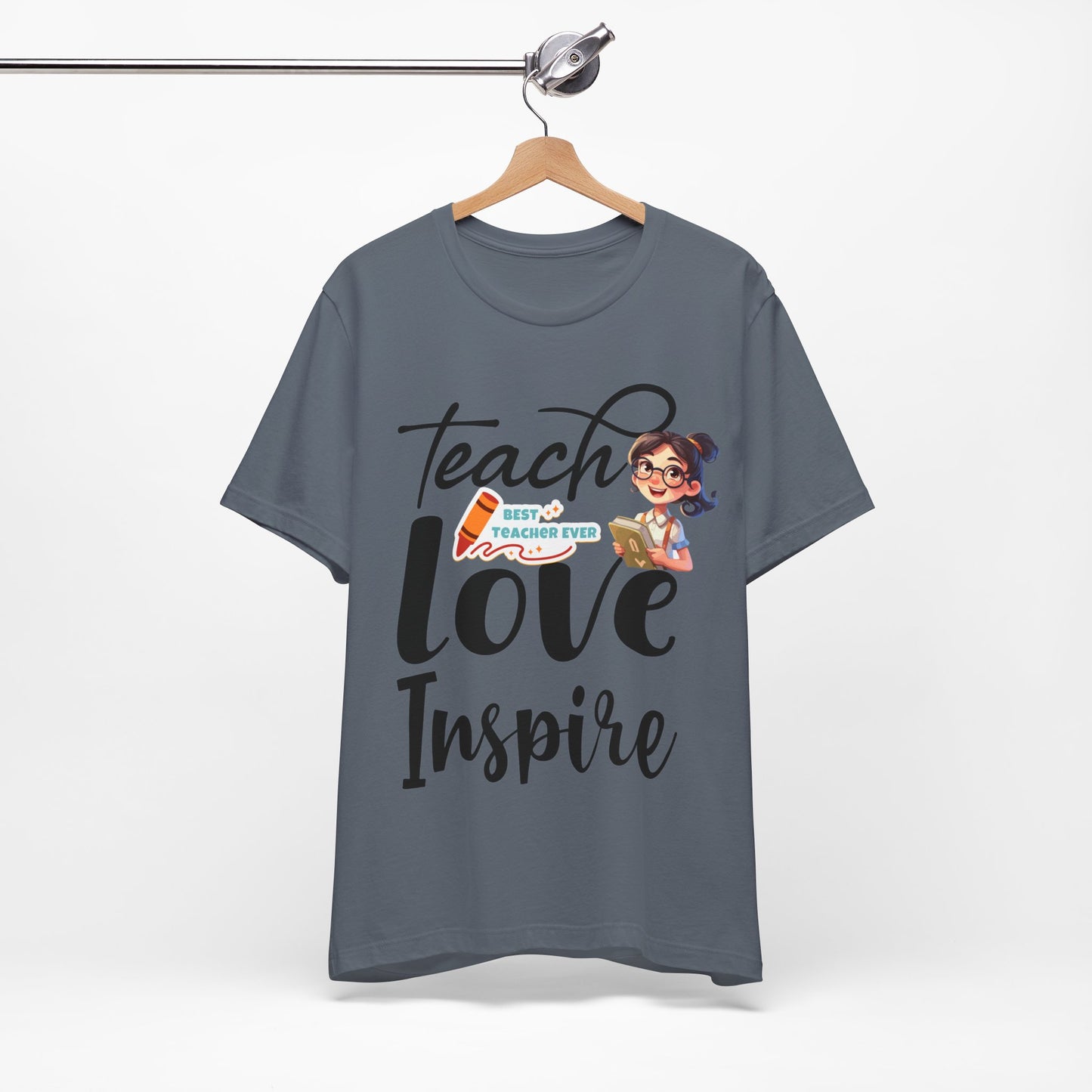 Teach Love Inspire T-shirt, Hello Teacher T-Shirt, Back To School T-Shirt, Teach Love Inspire Teacher Shirt, Teacher Back To school unisex jersey short sleeve.First Day Vibes T-Shirt.