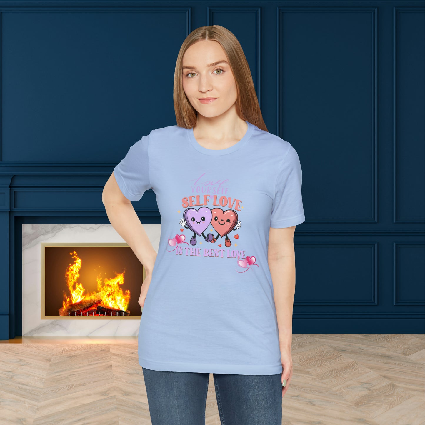 Happy valentines day Unisex Jersey Short Sleeve Tee