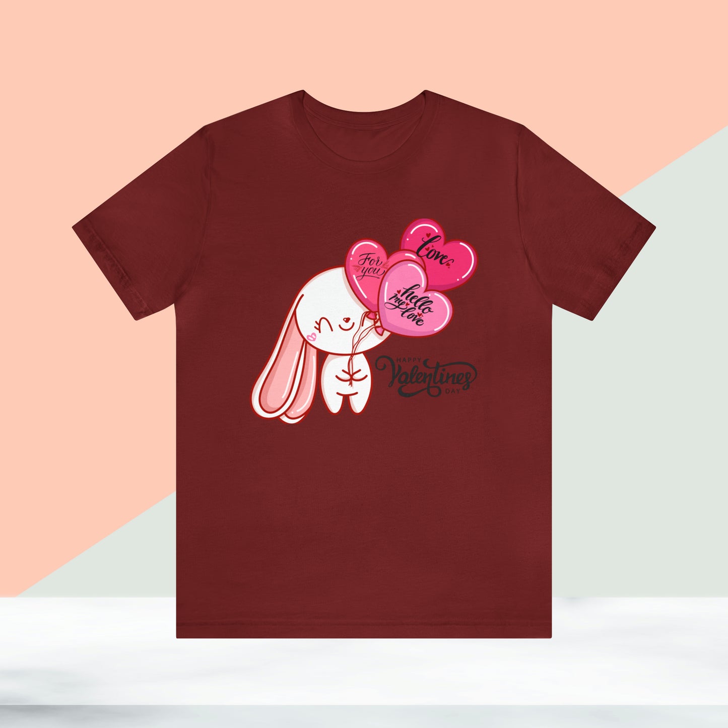 Happy valentines day Unisex Jersey Short Sleeve Tee