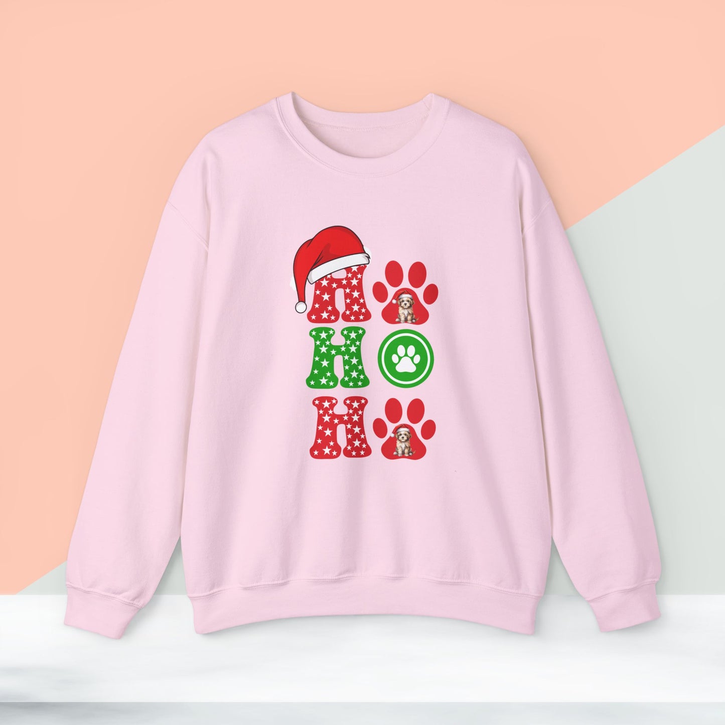 HO HO HO Sweatshirt - Unisex Heavy Blend, Merry Christmas, Festive, Christmas Gift, Crewneck, merry Christmas Sweatshirt, Christmas Sweatshirt Christmas Gift, Festive Sweatshirt.