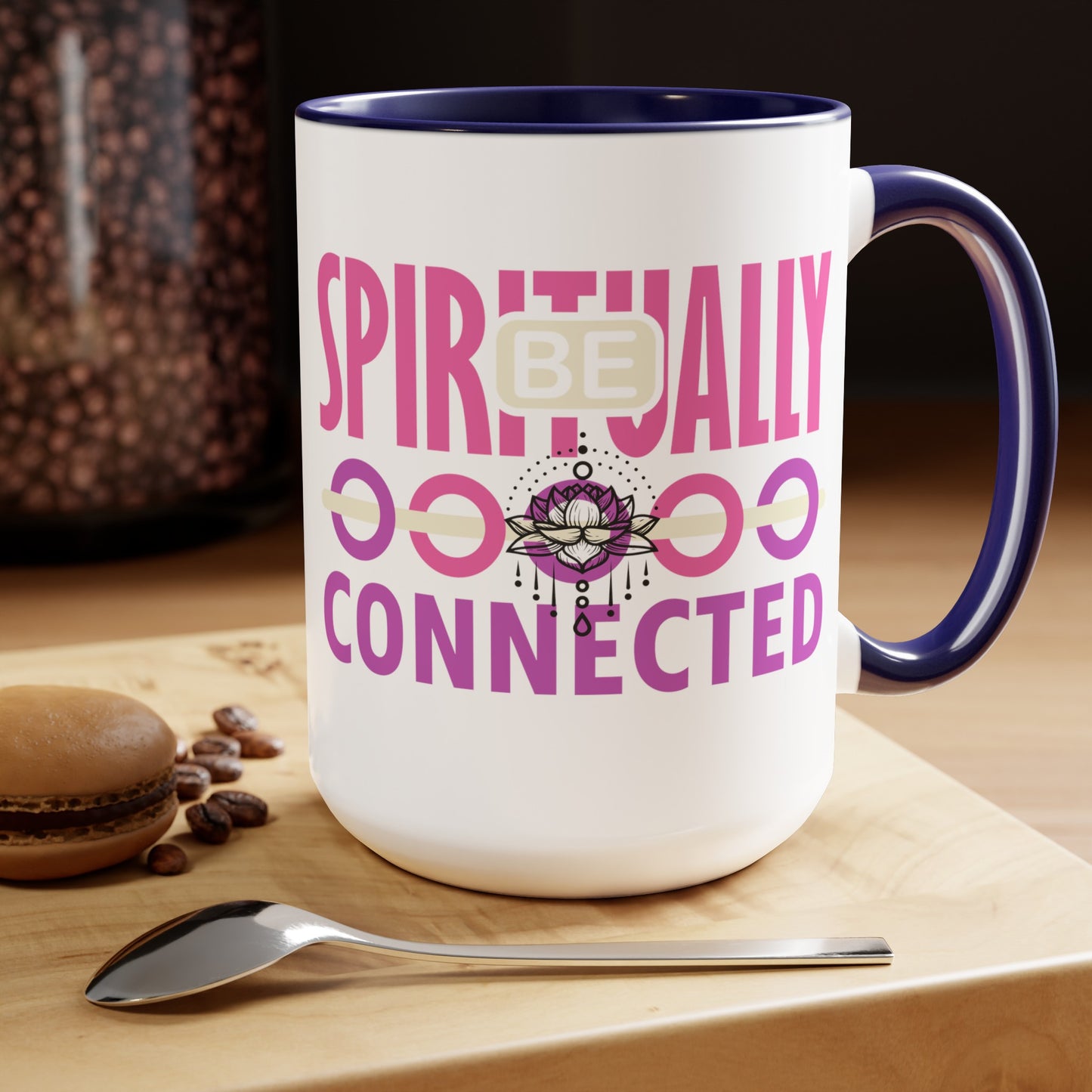 Be Spiritually Connected Yoga Coffee Mug, Cute Yoga Coffee Mug, Yoga lovers Coffee Mug, Yoga Instructor Gift, Gift For Yoga lover, Gift For Yogi.