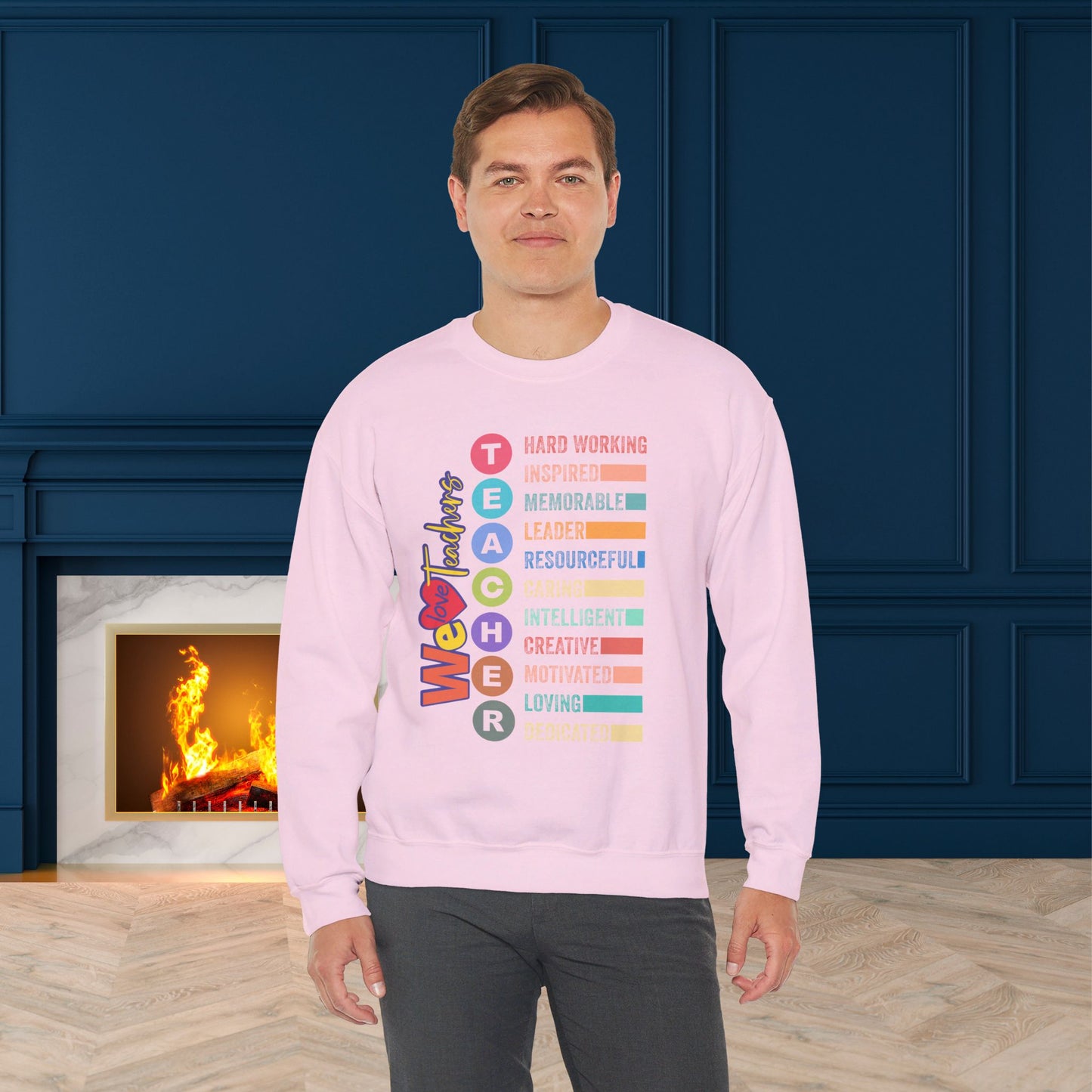 We Love Teachers Sweatshirt, Back To school unisex heavy blend crewneck sweatshirt, Teacher Back To school Sweatshirt. First Day Vibes Sweatshirt.