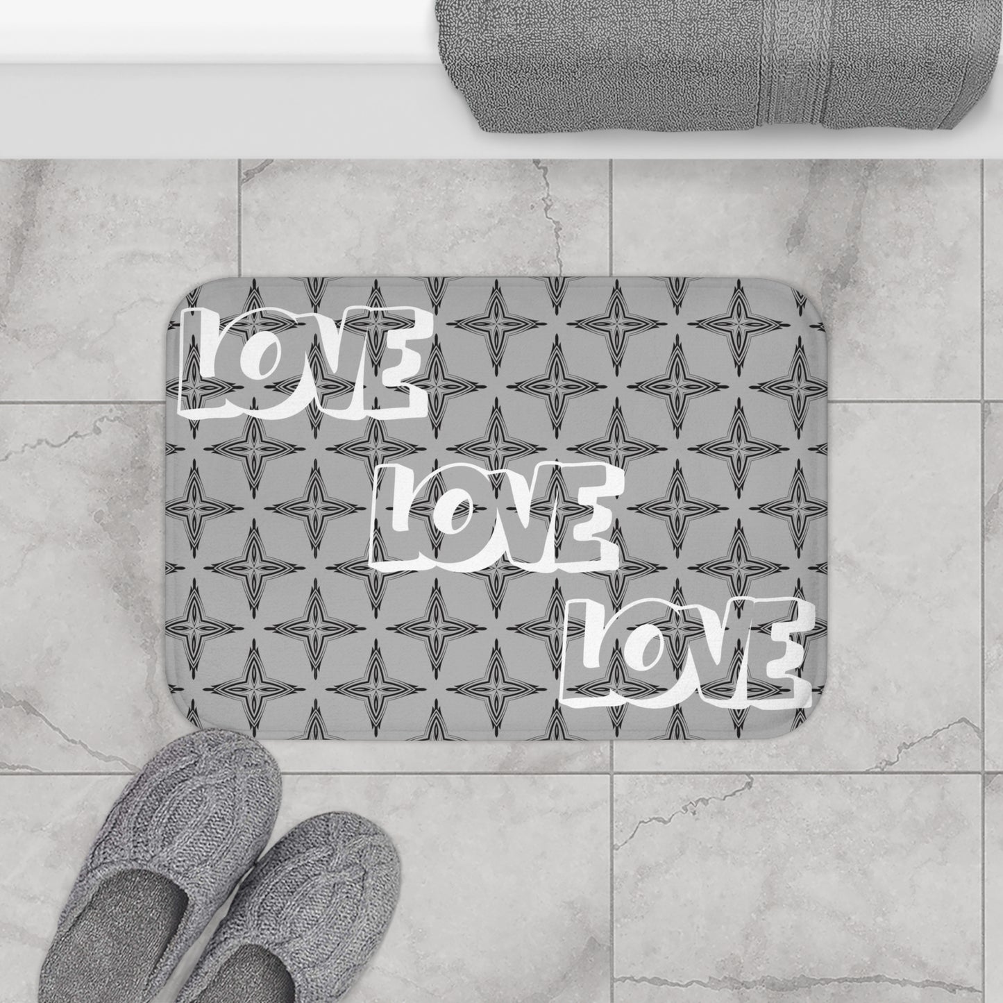 Happy Valentines Day Bath Mat