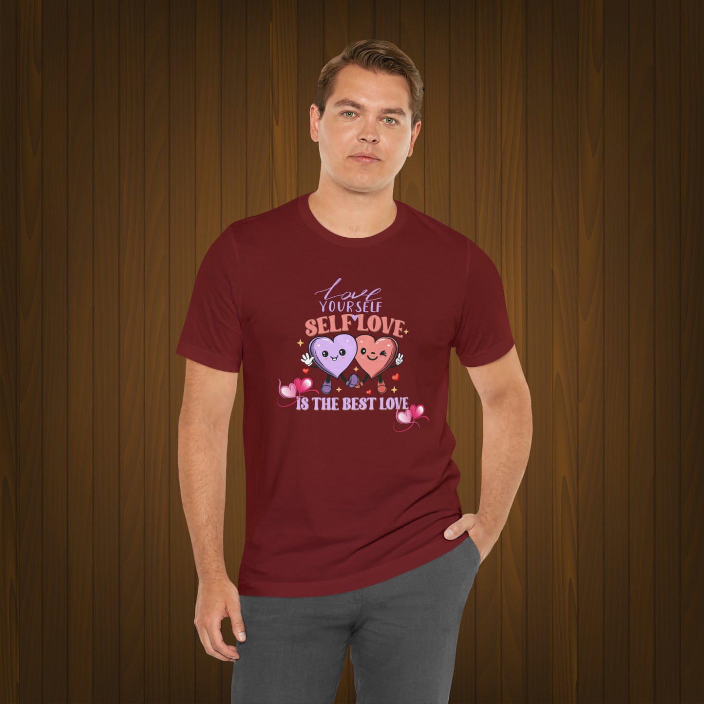 Happy valentines day Unisex Jersey Short Sleeve Tee