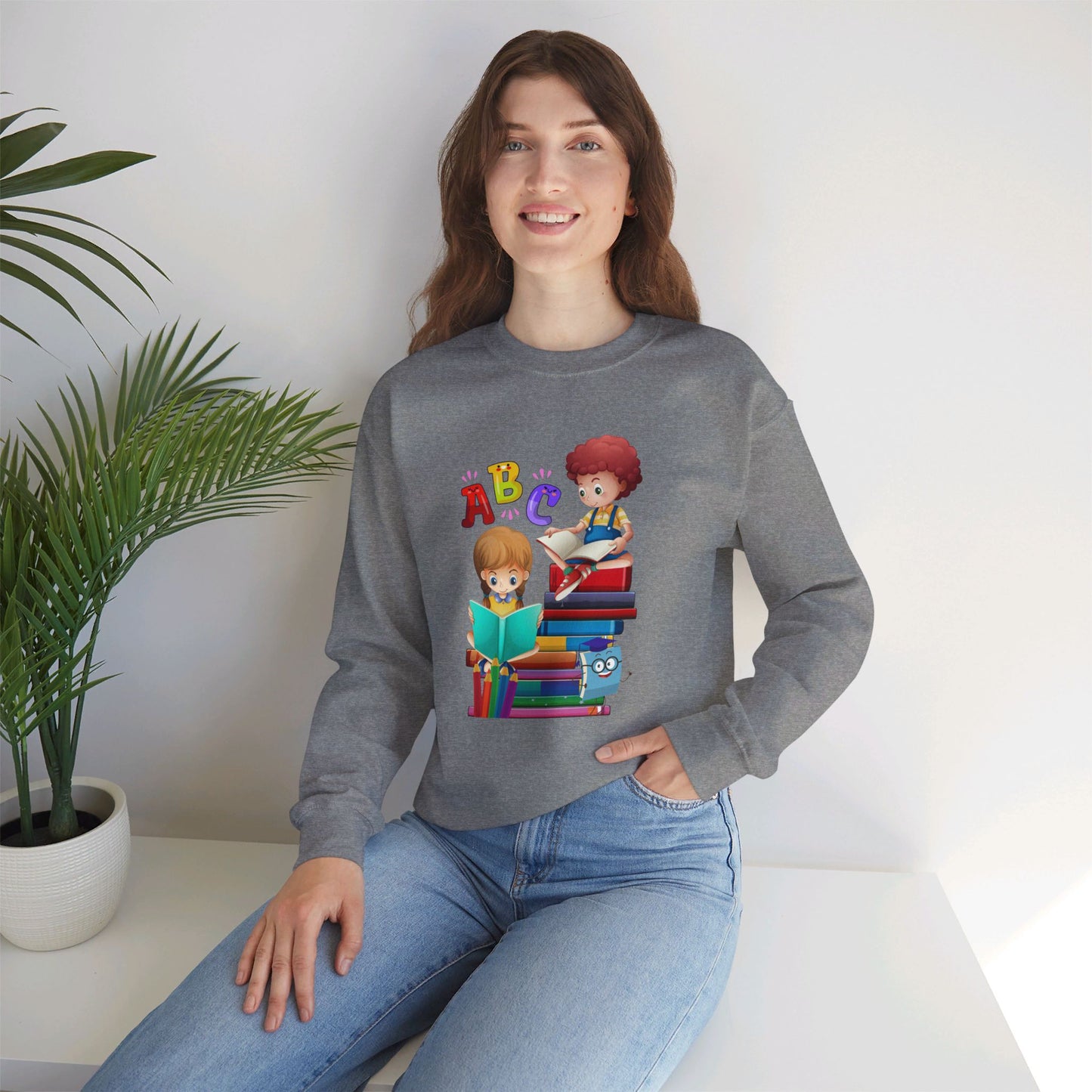 We Love Teachers Sweatshirt, Back To school unisex heavy blend crewneck sweatshirt, Teacher Back To school Sweatshirt. First Day Vibes Sweatshirt.