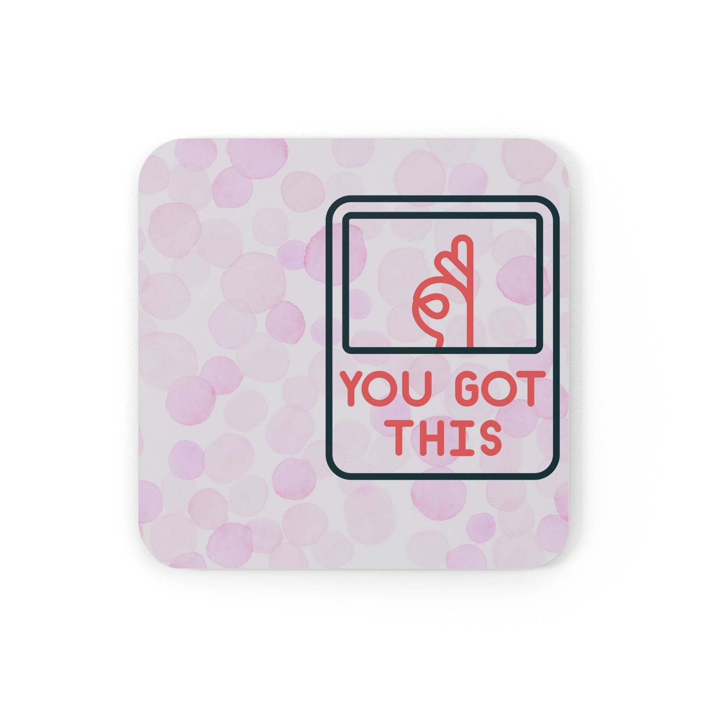 Happy Valentines Day Corkwood Coaster Set