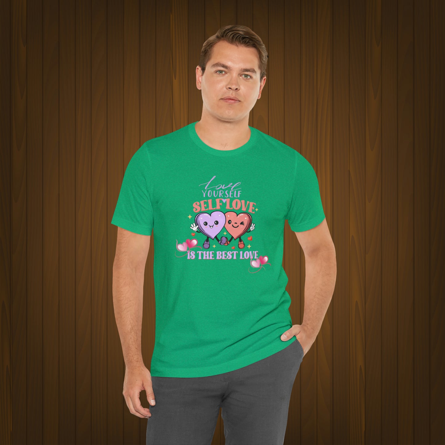 Happy valentines day Unisex Jersey Short Sleeve Tee