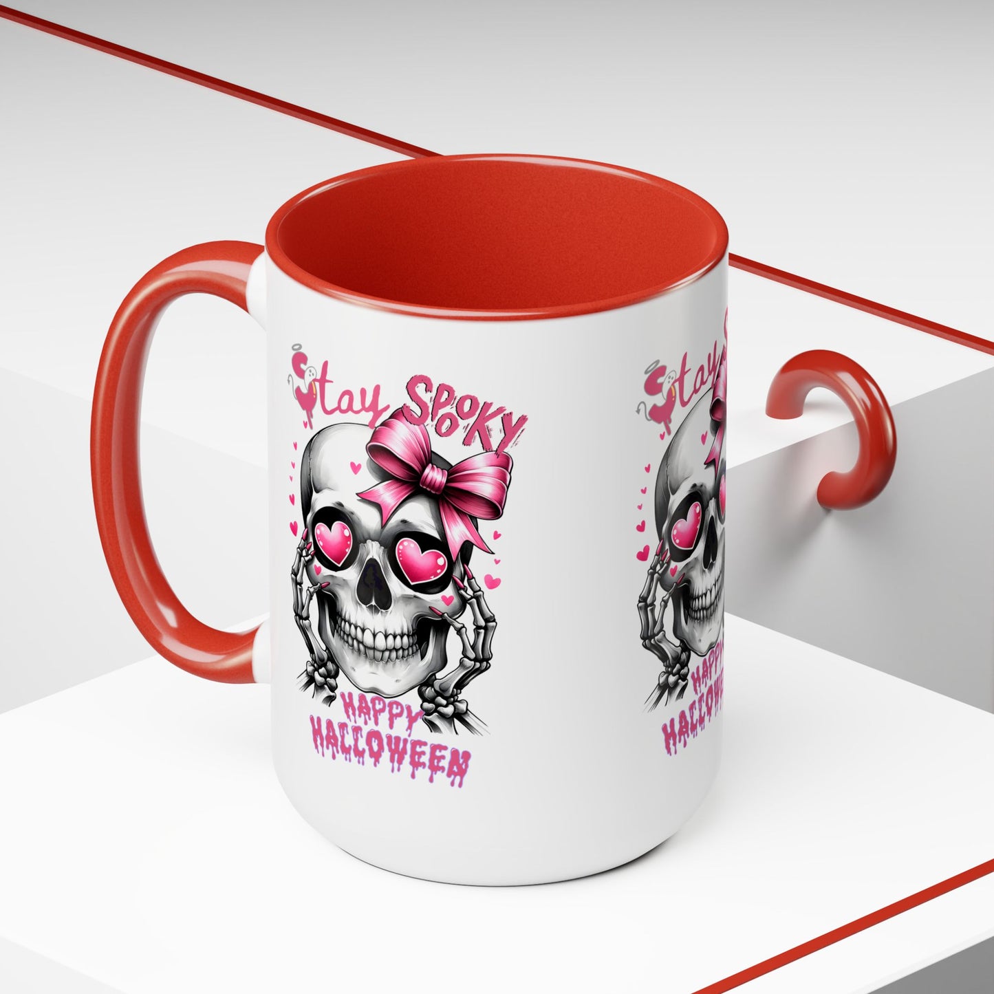 Stay Spooky Happy Halloween Coffee Mug, Beware Halloween Coffee Mug, Trick or Treat Halloween Coffee Mug, Cute Skeleton Coffee Mug, Spooky Season Halloween Coffee Mug.