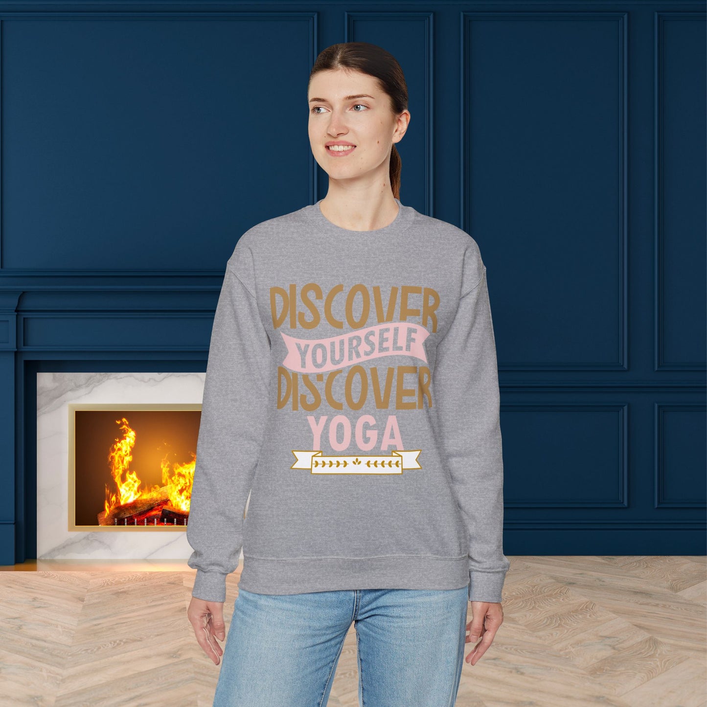Yoga unisex heavy blend crewneck sweatshirt,Yoga workout Sweatshirt,Yoga lovers Sweatshirt, Yoga Instructor Gift, Gym Sweatshirt, Gift For Yoga lovers, Gift For Yogi.