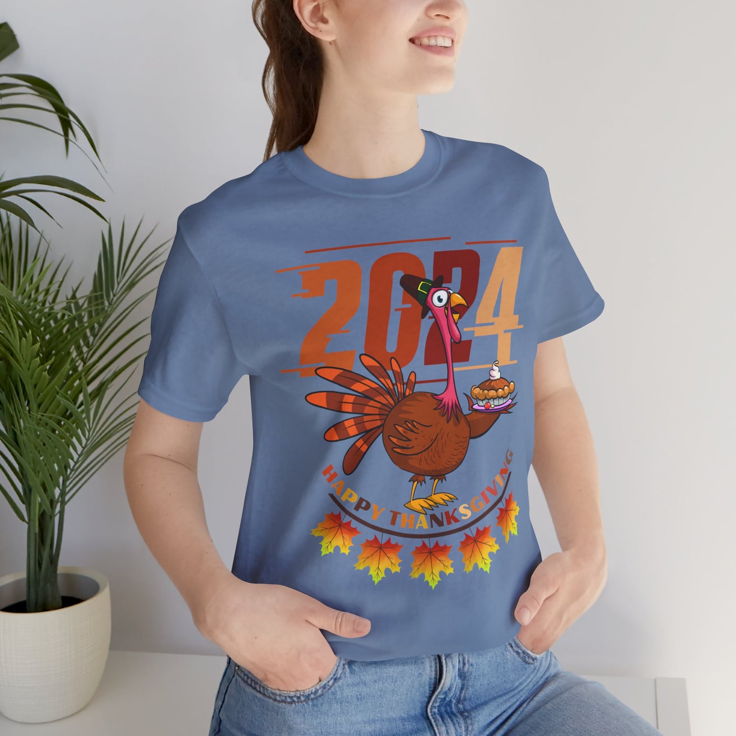 Thanksgiving T-shirt, Happy thanksgiving 2024 T-shirt, Thanksgiving Gift,Turkey Shirt, Family Thanksgiving, Holiday Outfit.
