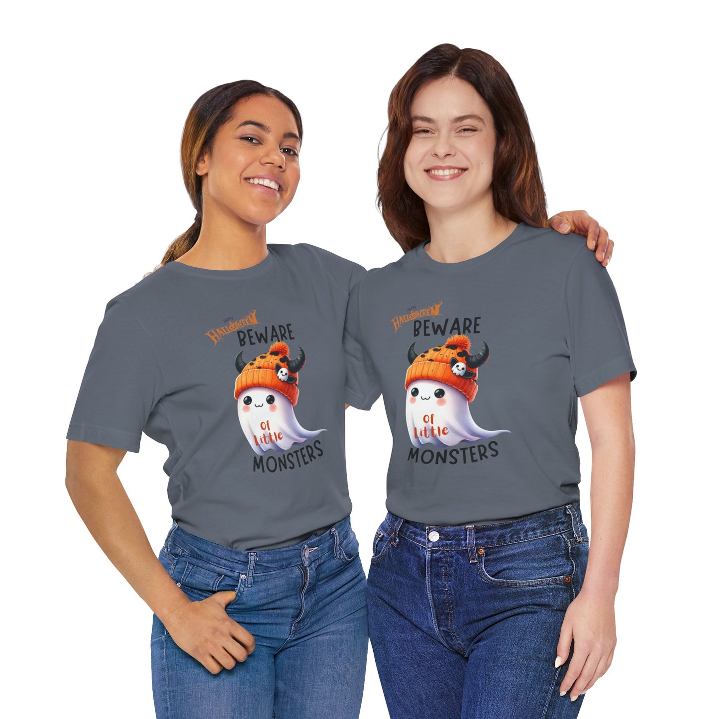 Beware Of Little Monsters T-shirt, Happy Halloween Skeleton T-shirt, Happy Halloween T-shirt, Trick Or Treat T-shirt, Halloween T-shirt, Cool Halloween T-shirt, Spooky T-shirt,