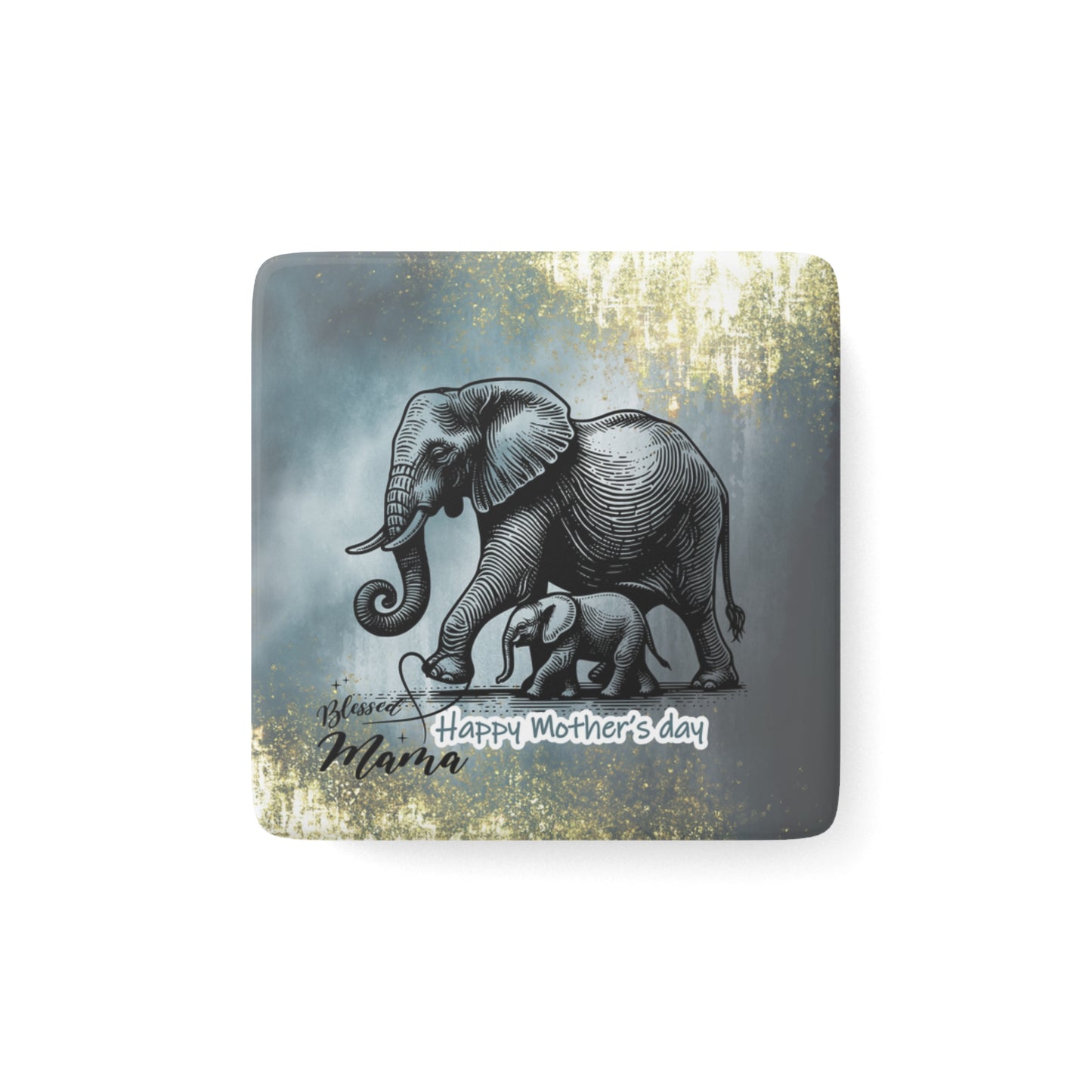 Happy Mother's Day Porcelain Magnet, Square