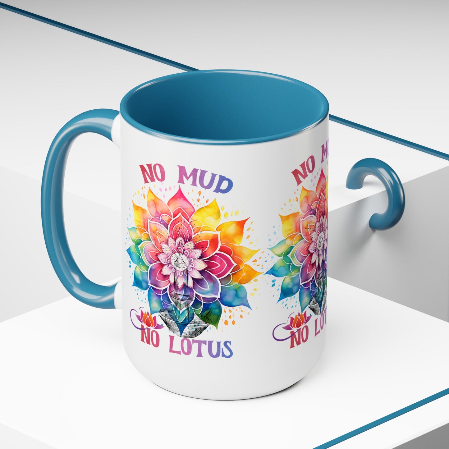 No Mud No Lotus Yoga Coffee Mug, Cute Yoga Coffee Mug, Yoga lovers Coffee Mug, Yoga Instructor Gift, Gift For Yoga lover, Gift For Yogi.