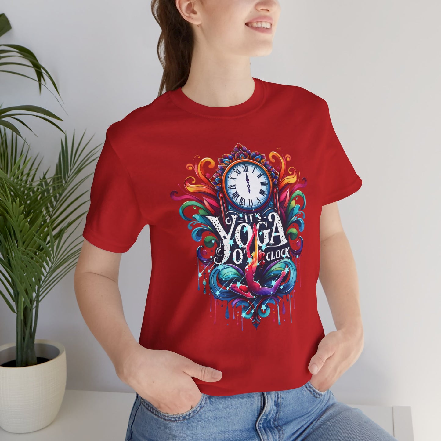 It's Yoga O'clock Yoga T-Shirt, Cute Yoga workout Shirt, Yoga lovers T-shirt, Yoga Instructor Gift, Gym shirt, Gift For Yoga lover, Gift For Yogi.