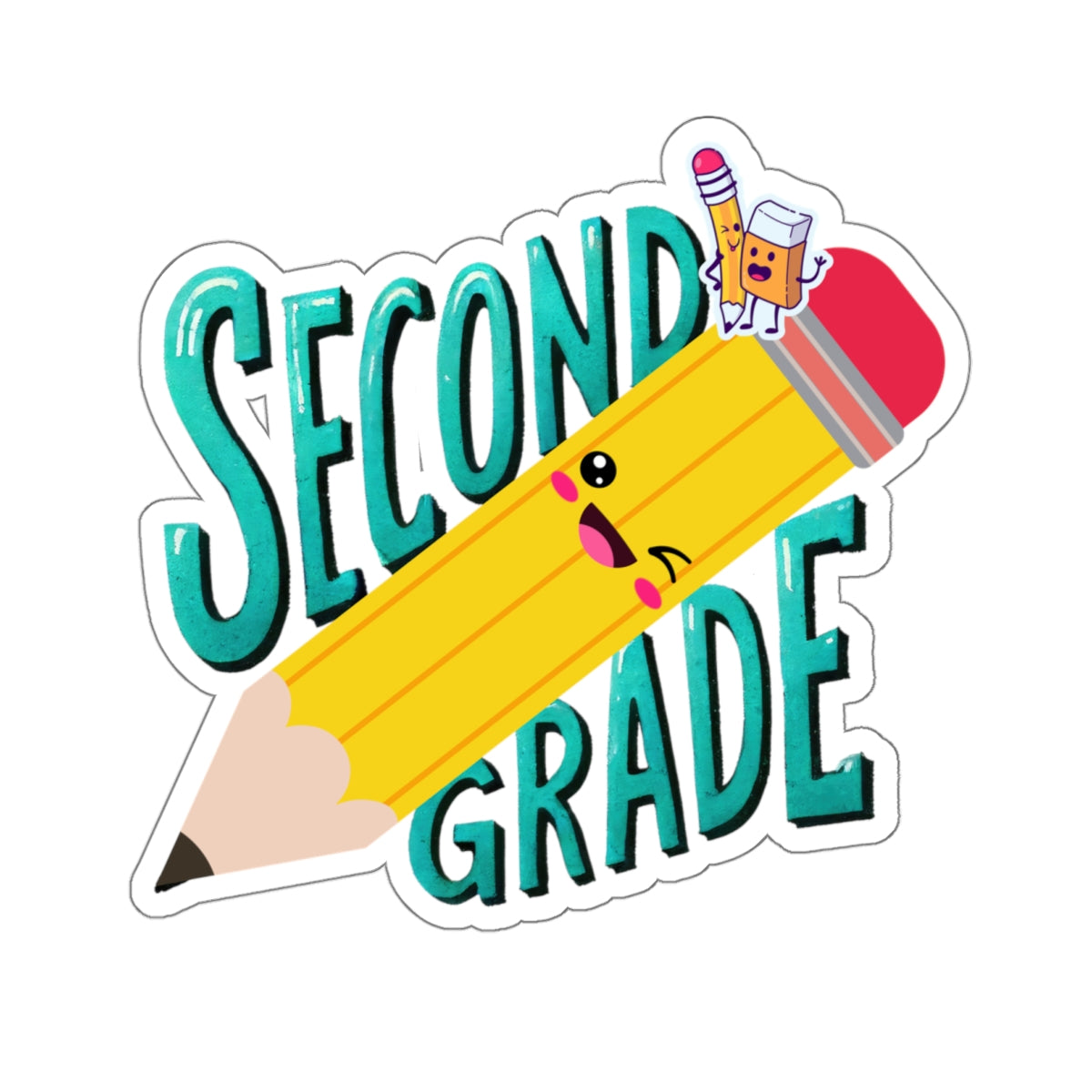 Back To School Kiss-Cut Stickers, First Grade Squad Kiss-Cut Stickers, Gift for First graders, Ready for School, Back to Learning.
