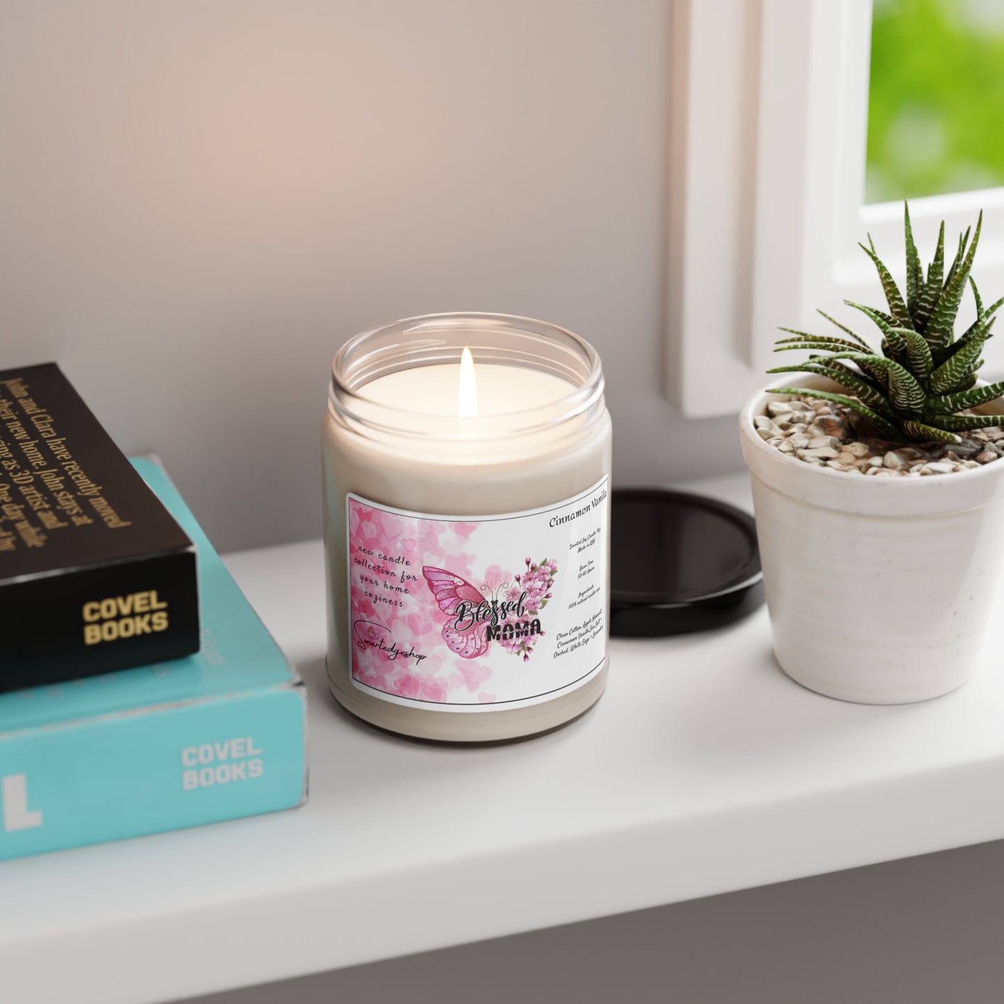 Happy Mother's Day Scented Soy Candle, 9oz, Gift for mom.