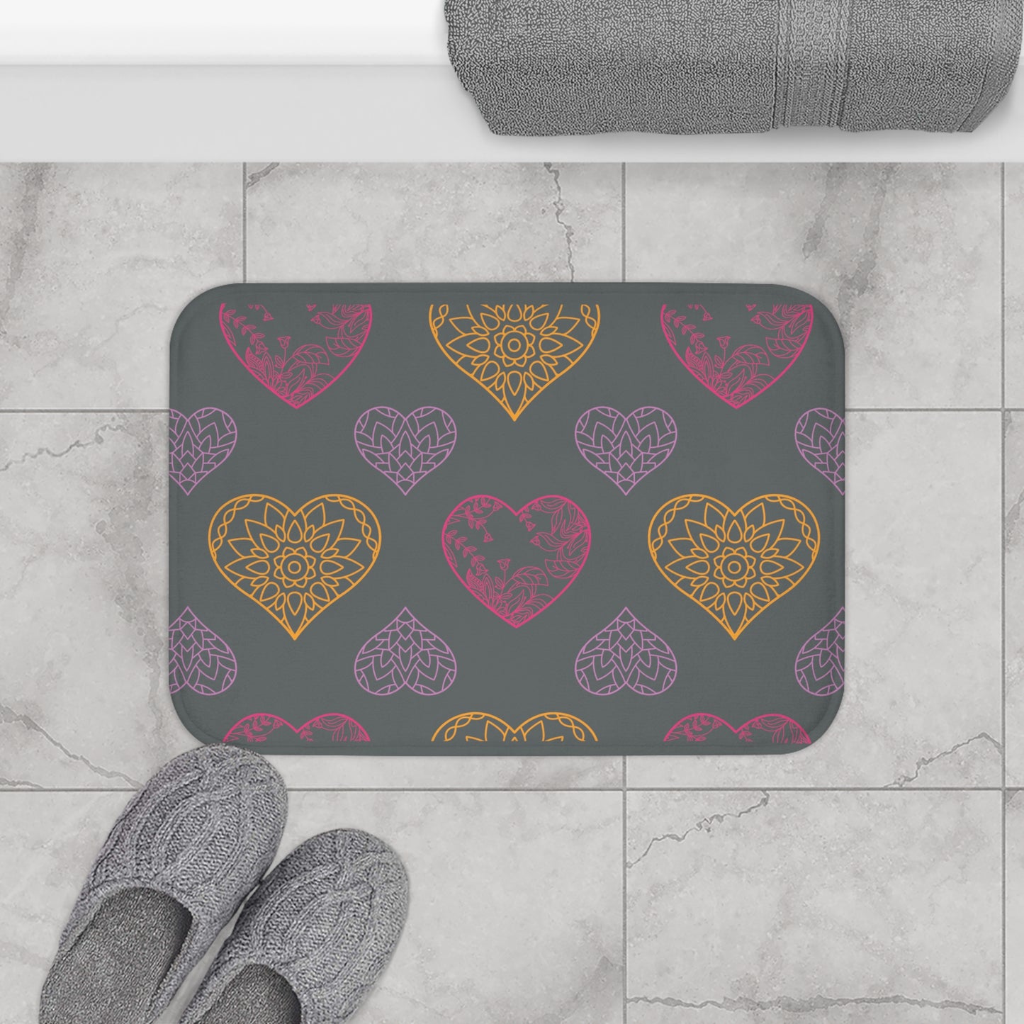 Happy Valentines Day Bath Mat