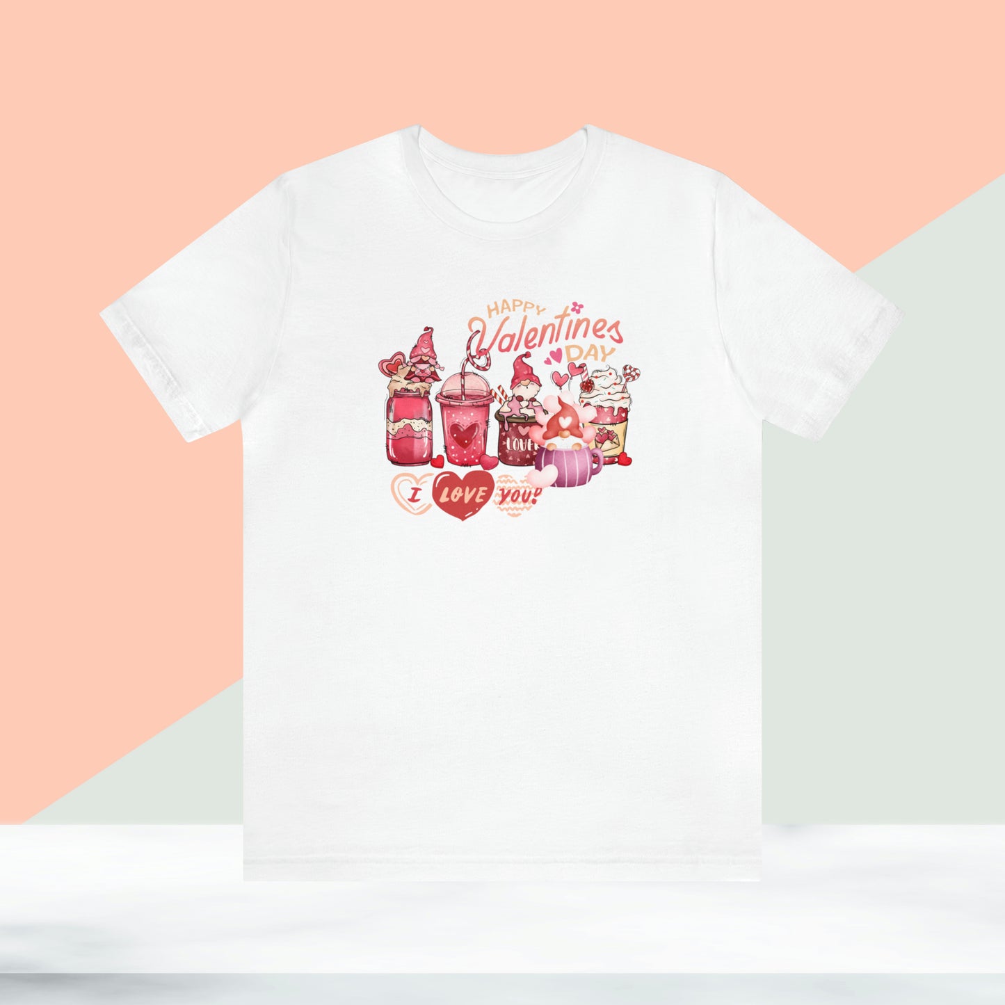 Happy valentines day Unisex Jersey Short Sleeve Tee