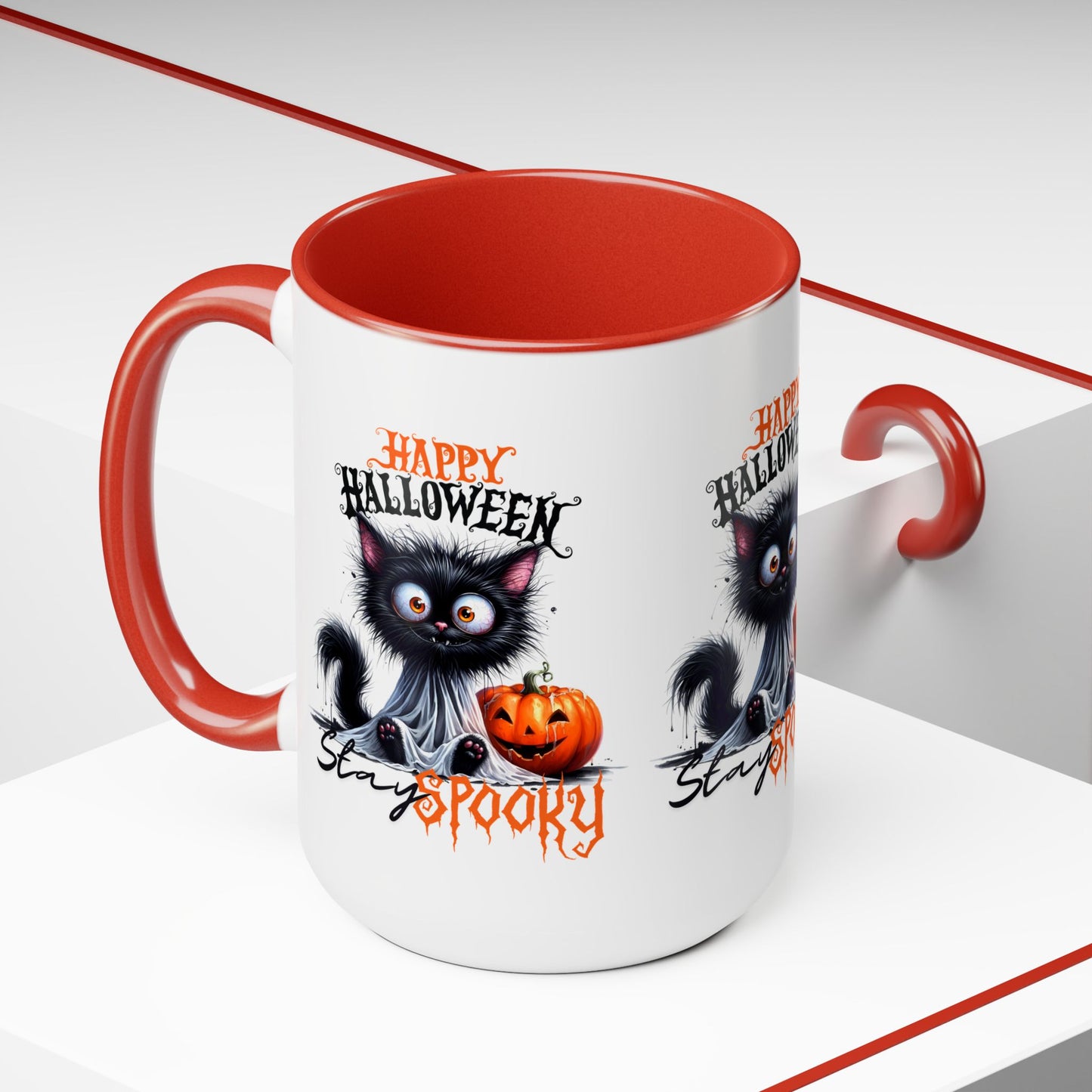 Stay Spooky Happy Halloween Coffee Mug, Let's Go Halloween Coffee Mug, Trick or Treat Halloween Coffee Mug, Cute Ghost Coffee Mug, Spooky Season Halloween Coffee Mug.