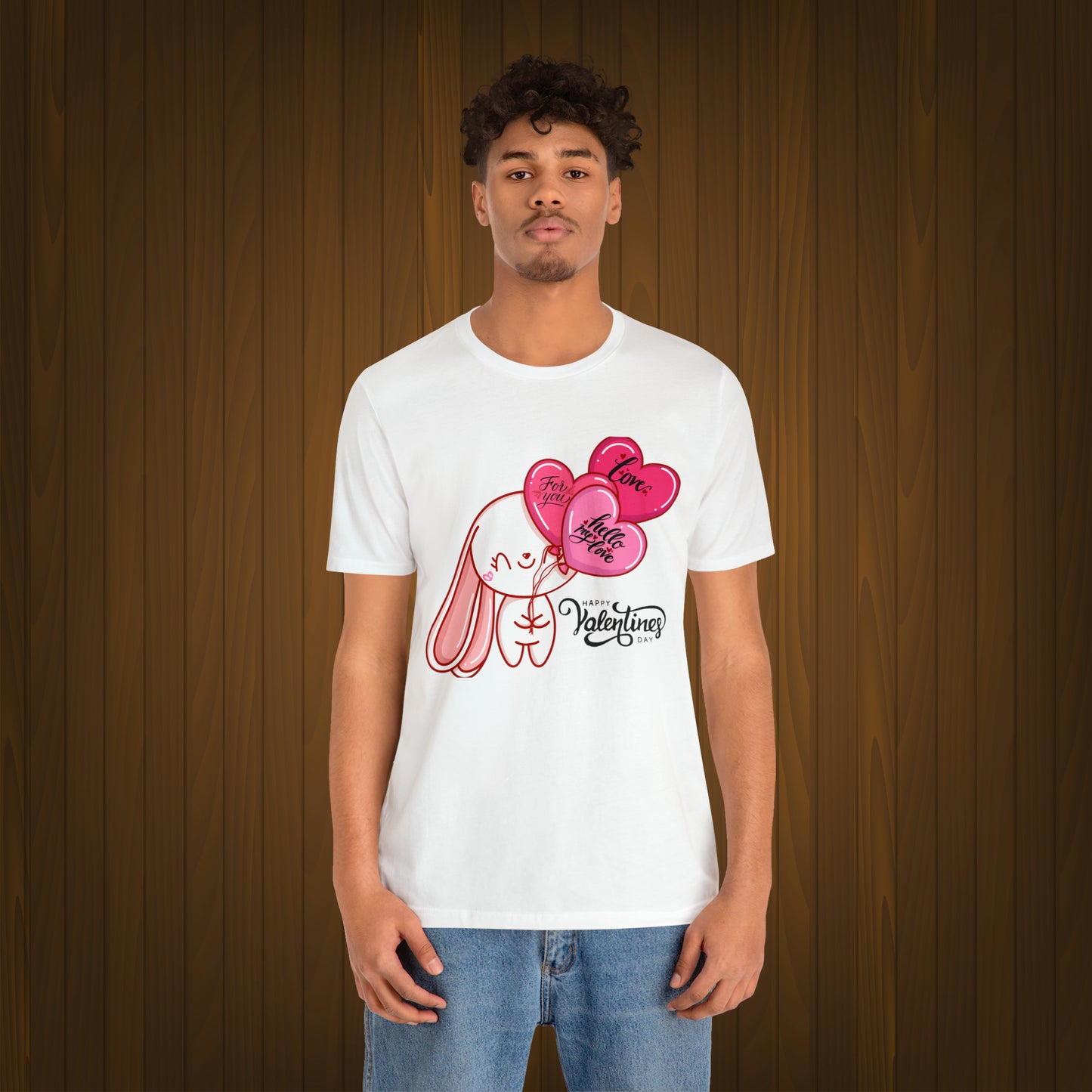 Happy valentines day Unisex Jersey Short Sleeve Tee